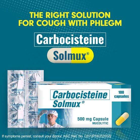 SOLMUX Carbocisteine 500mg 20 Capsules Lazada PH