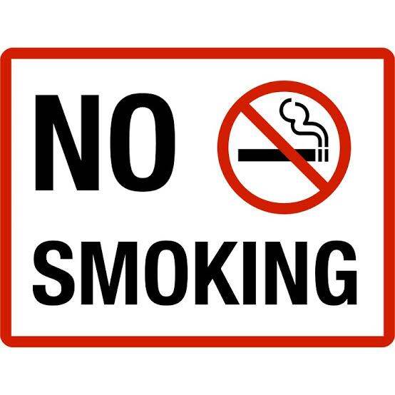 No Smoking Sticker Sign Waterproof A4 A5 Size Lazada PH