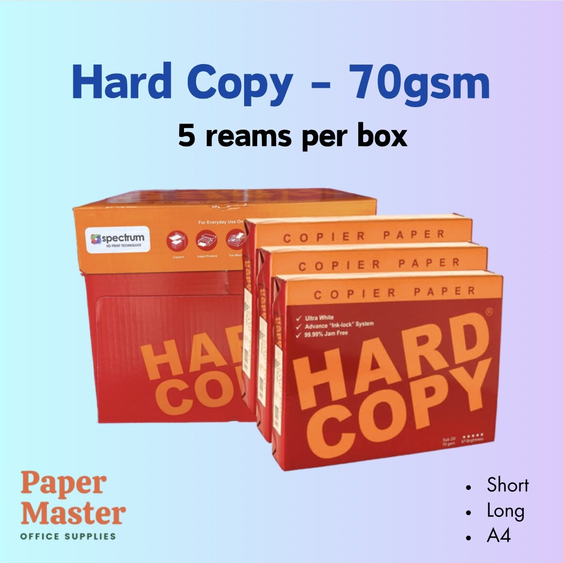 Hard Copy Box Reams Copier Bond Paper Gsm Lazada Ph