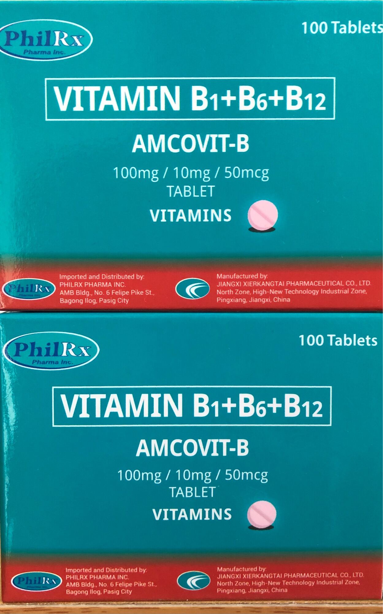 Amcovit B Vitamins B1 B6 B12 100Tablets Lazada PH