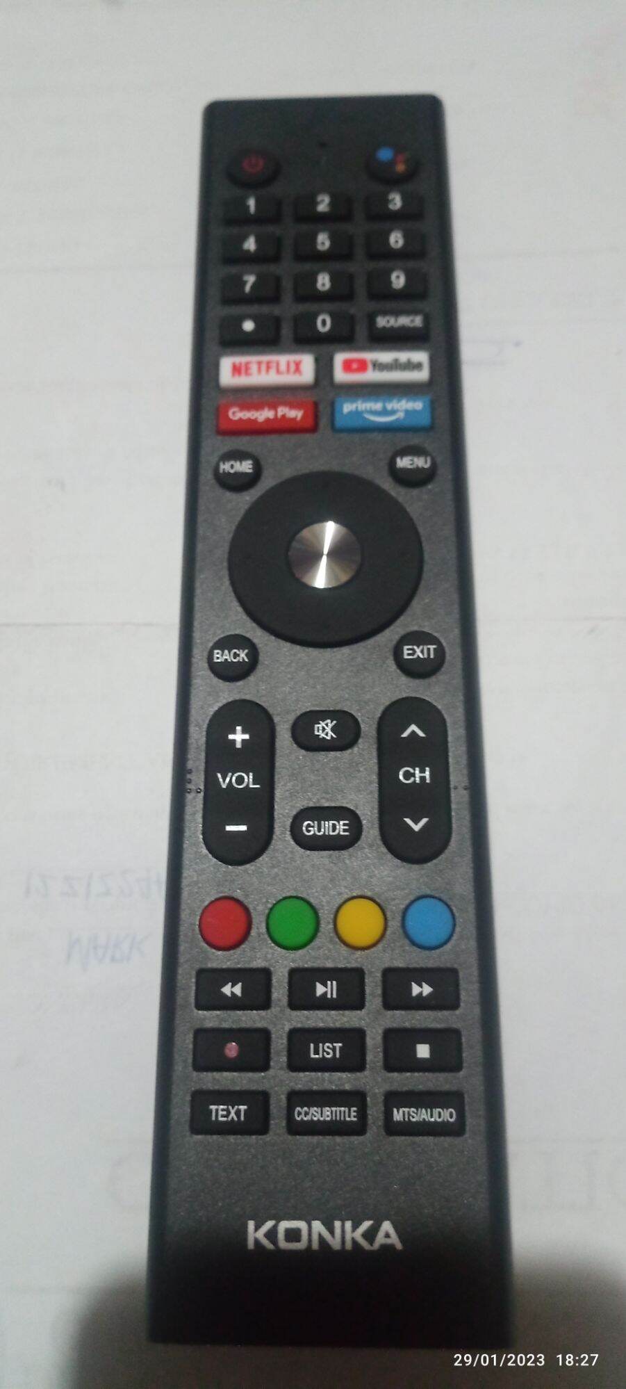 ORIGINAL KONKA SMART ANDROID TV REMOTE CONTROL WITH VOICE COMMAND