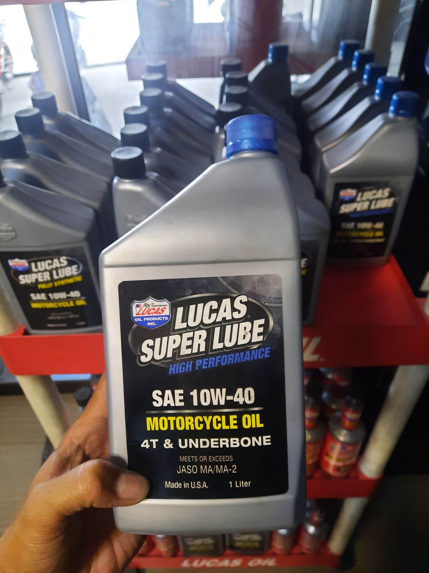 LUCAS SUPER LUBE 4T UNDERBONE SAE 10W 40 MOTORCYCLE OIL 1L Lazada PH