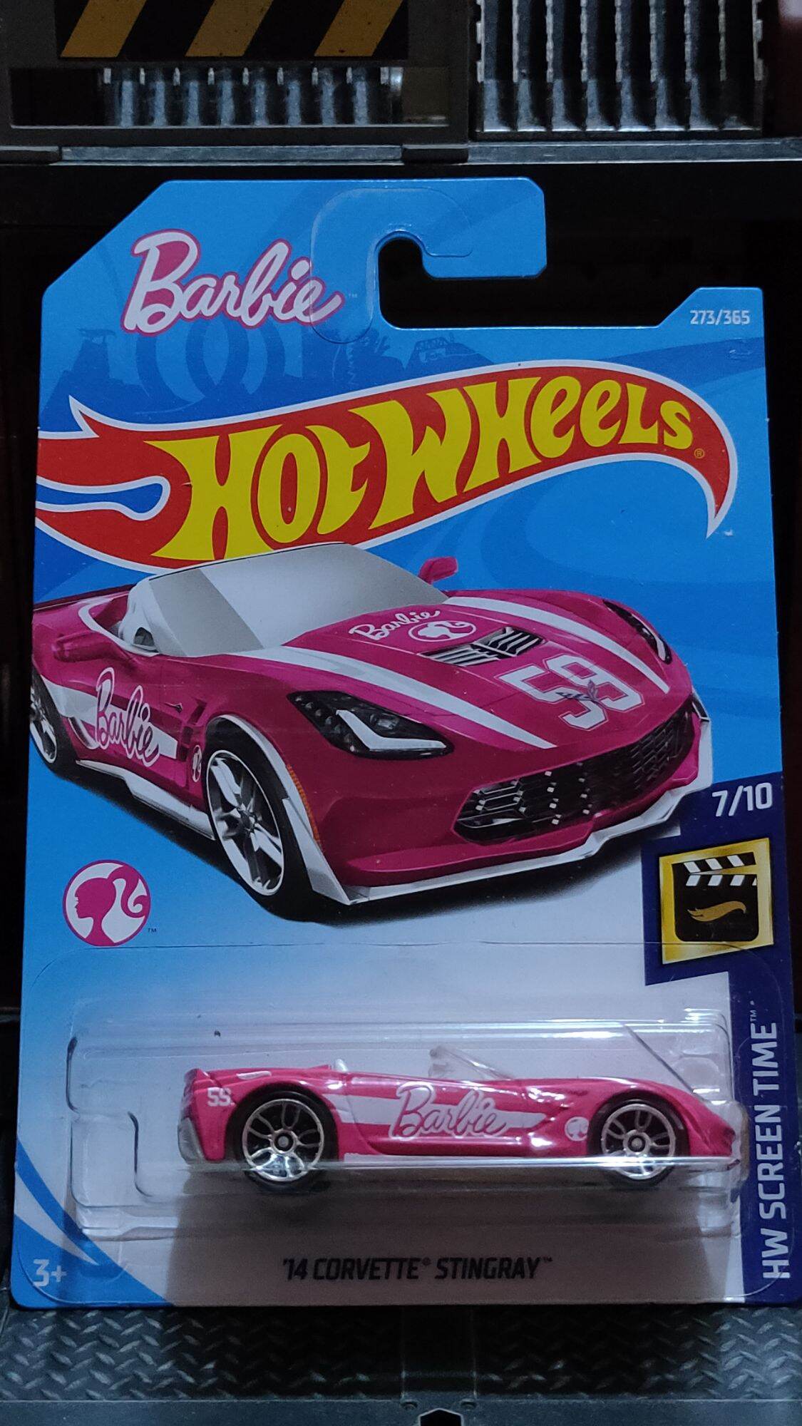 Hot Wheels Corvette Stingray Barbie Screen Time Scale Model