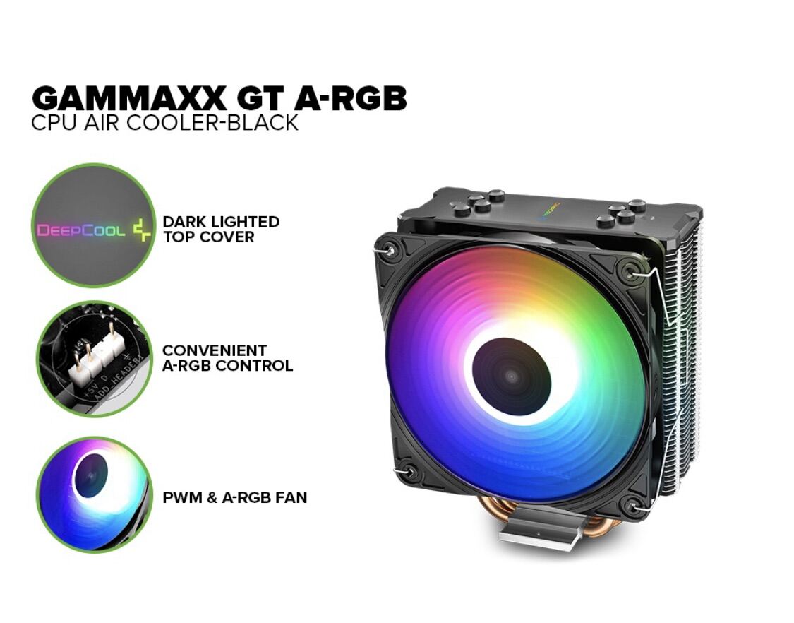 Deepcool Gammaxx Gt A Rgb Cpu Air Cooler Brand New Foolproof Mounting