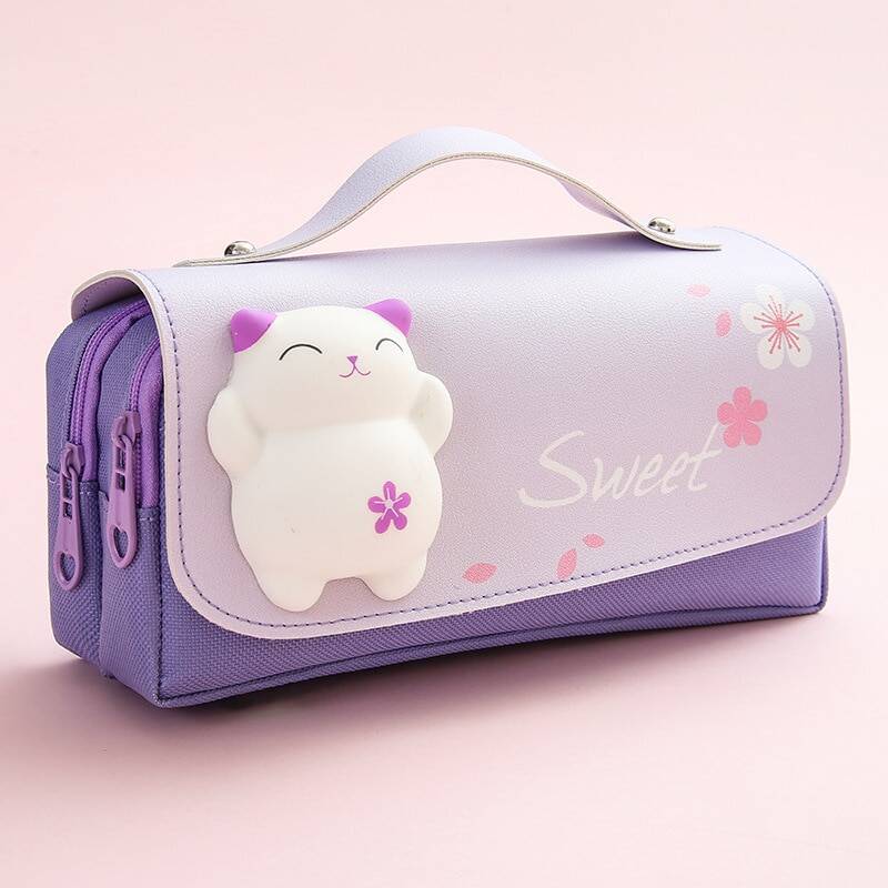 Cute Decompression Pencil Case Large Capacity Storage Bag Back To