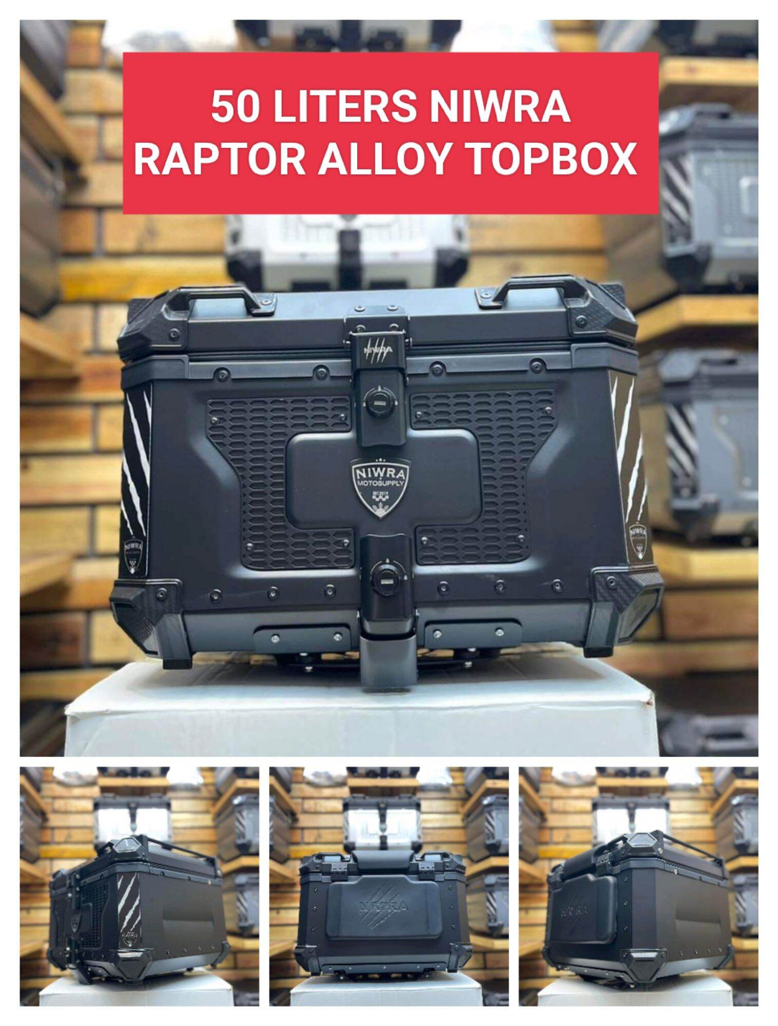 Liters Alloy Topbox With Backrest Lazada Ph