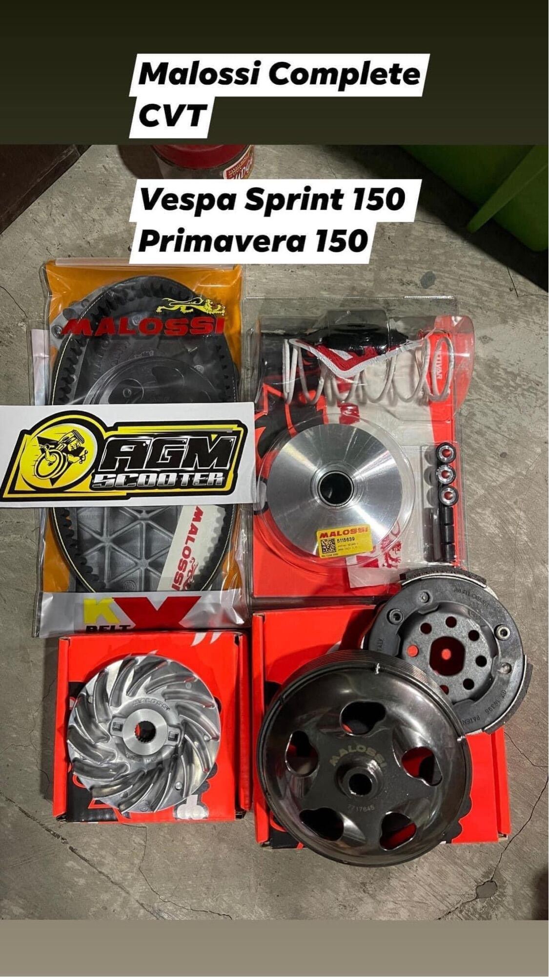 Original Malossi CVT Set For Vespa Sprint And Primavera Lazada PH