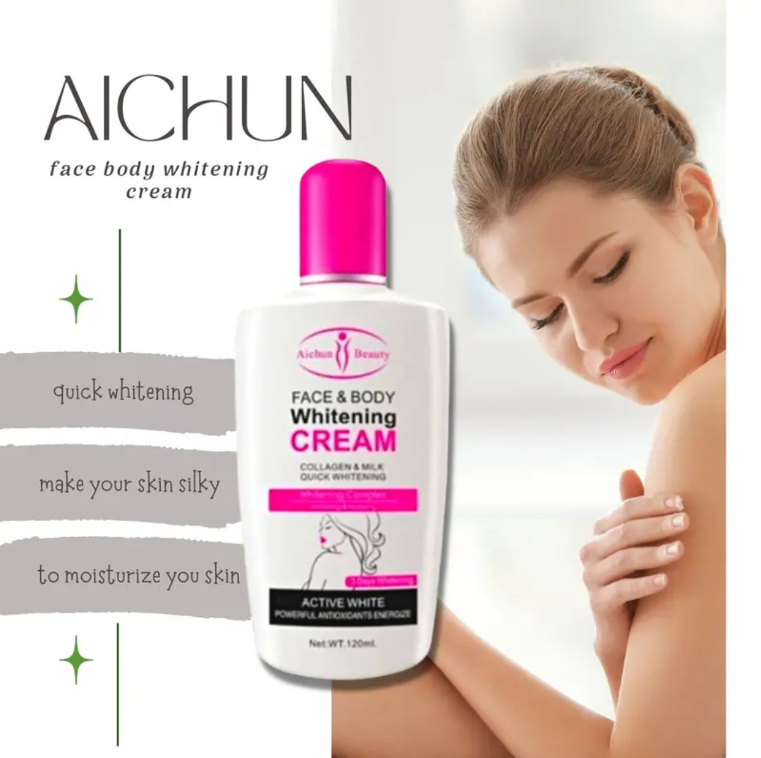 ORIGINAL Aichun Beauty 3 Days Face And Body Whitening Cream Milk