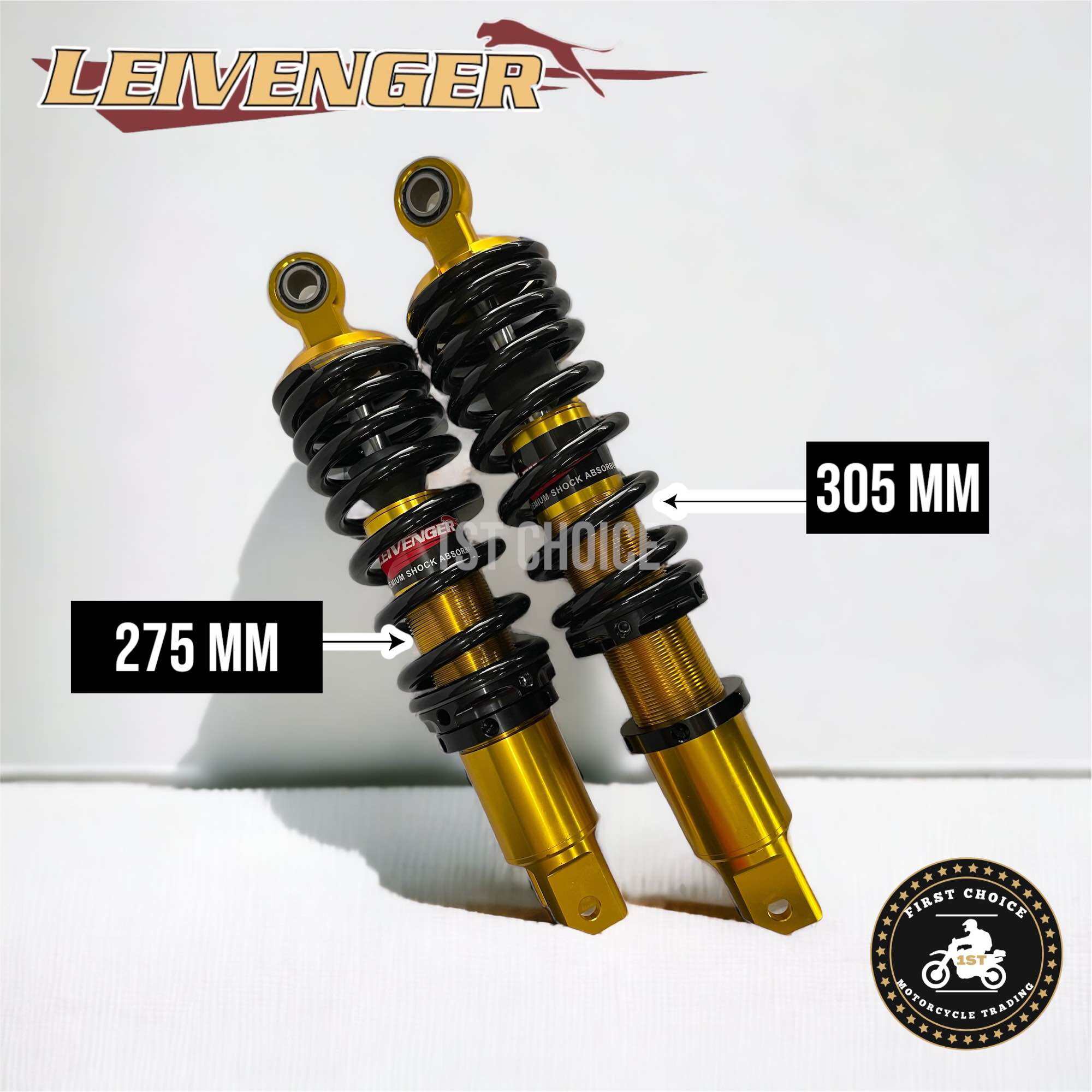 Leivenger Dual Shock 275 MM TO 305 MM FOR NOUVO NMAX V1 Semi Lowered