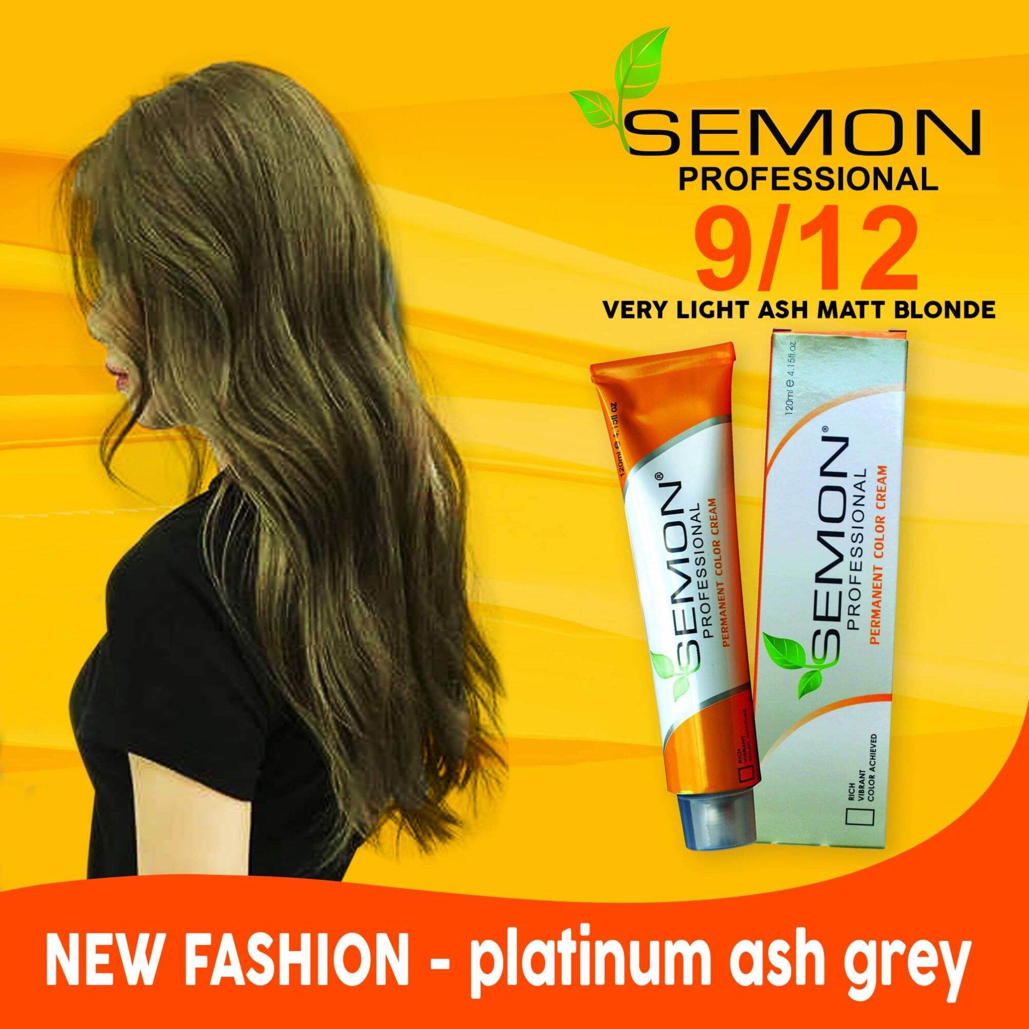 Semon Color Cream 120ml 9 12 LIGHT ASH BLONDE Lazada PH