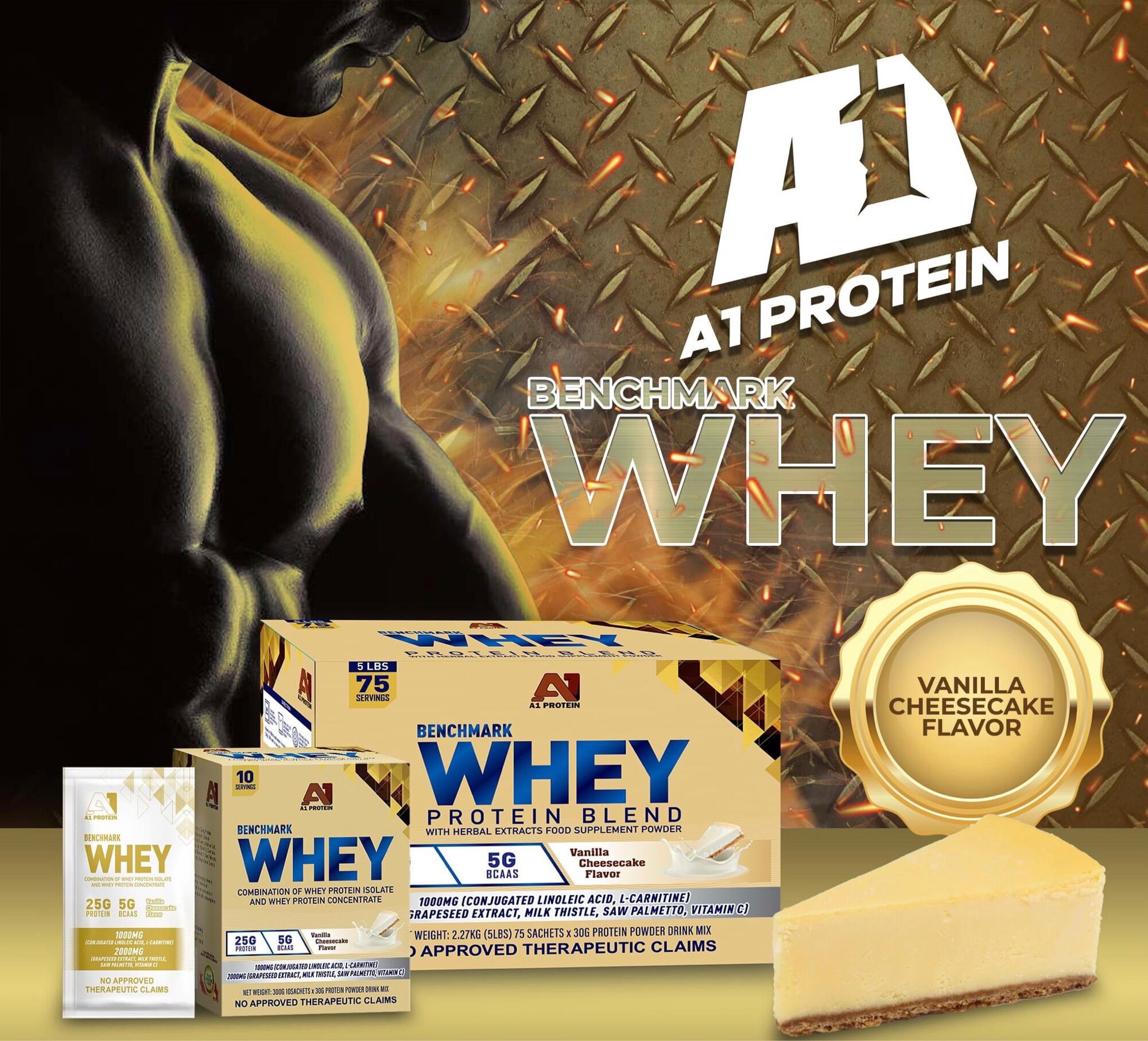 A Protein Benchmark Whey Protein Blend Lbs Servings New