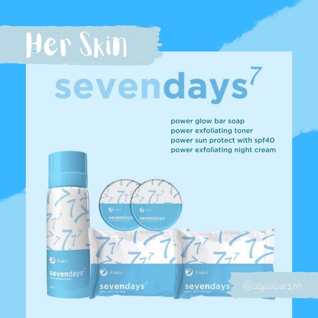 Sevendays By Her Skin Power Exfoliating Facial Set Lazada Ph