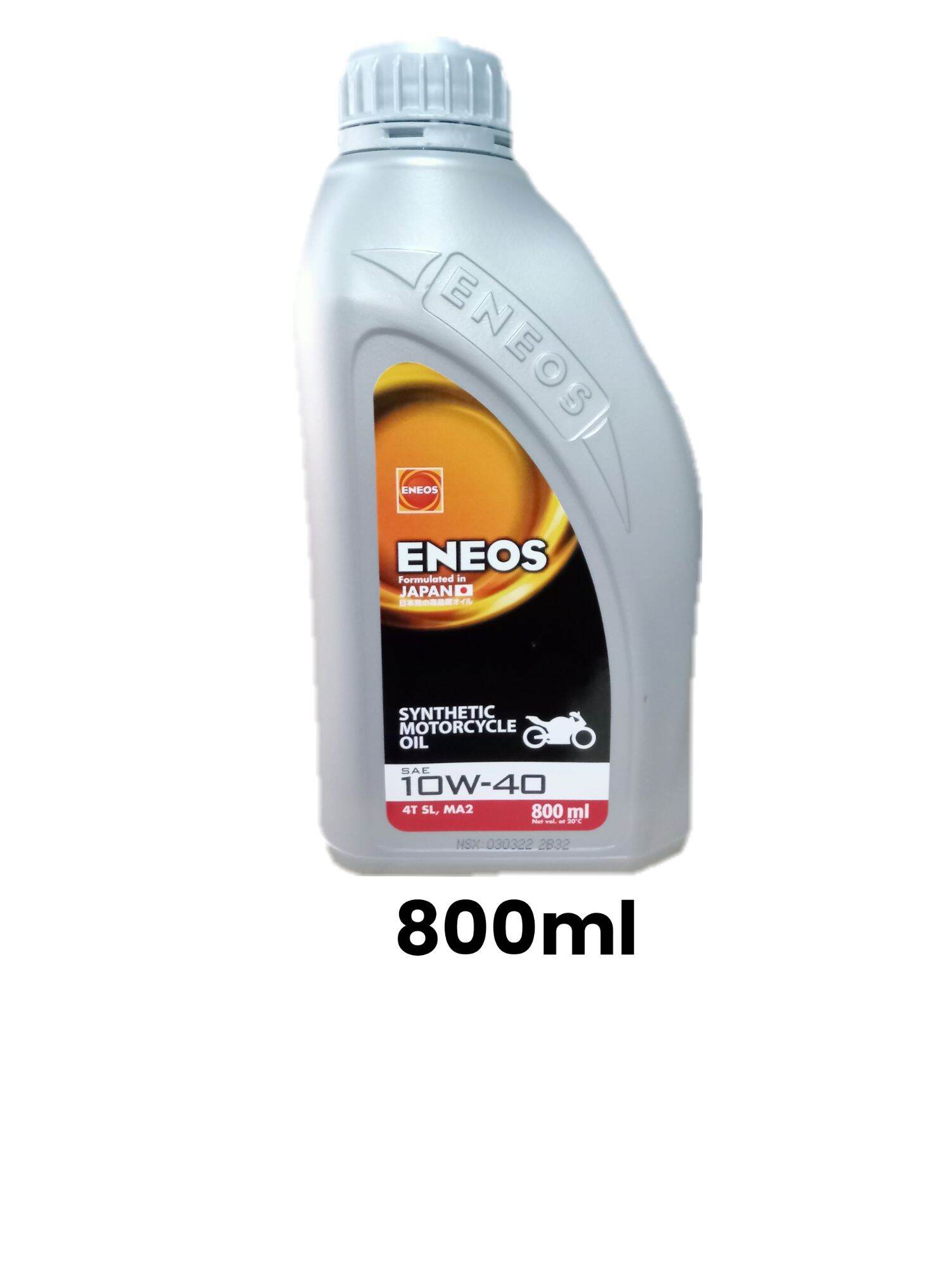 ENEOS SYNTHETIC MOTORCYCLE OIL SAE 10W 40 4T SL MA2 800ml 1Liter