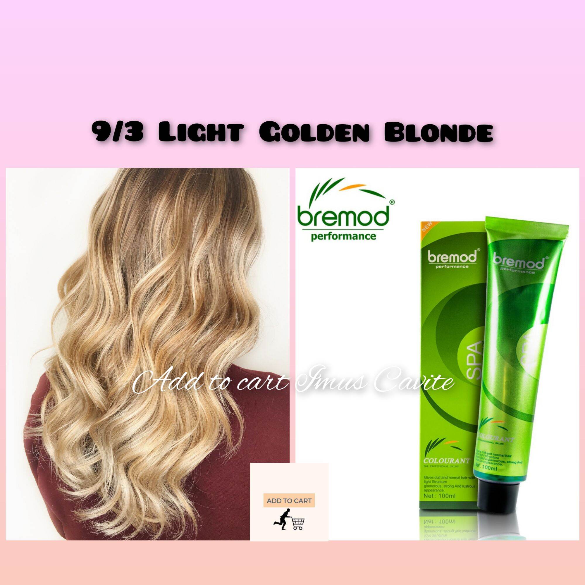 Light Golden Blonde Bremod Hair Color With Oxidizing Lazada Ph