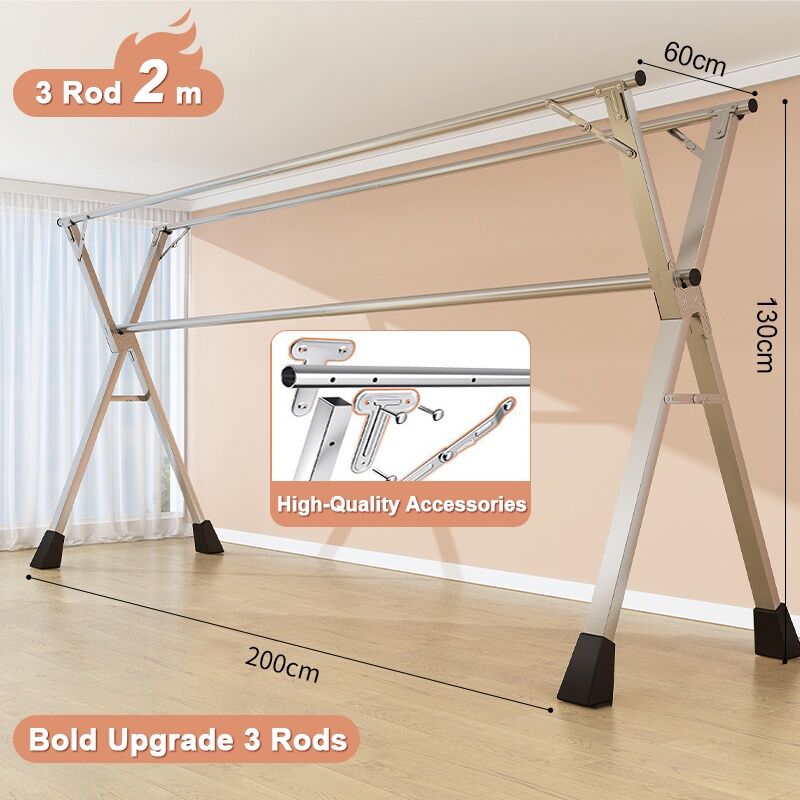 Level Windbreak Reinforcesampayan Heavy Duty Extendable Foldable