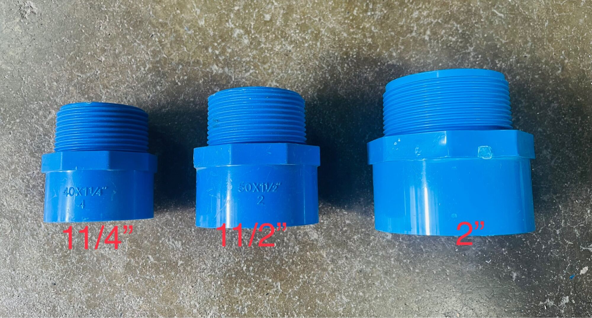 Pvc Blue Fittings Male Adaptor Mm Mm Mm Lazada Ph