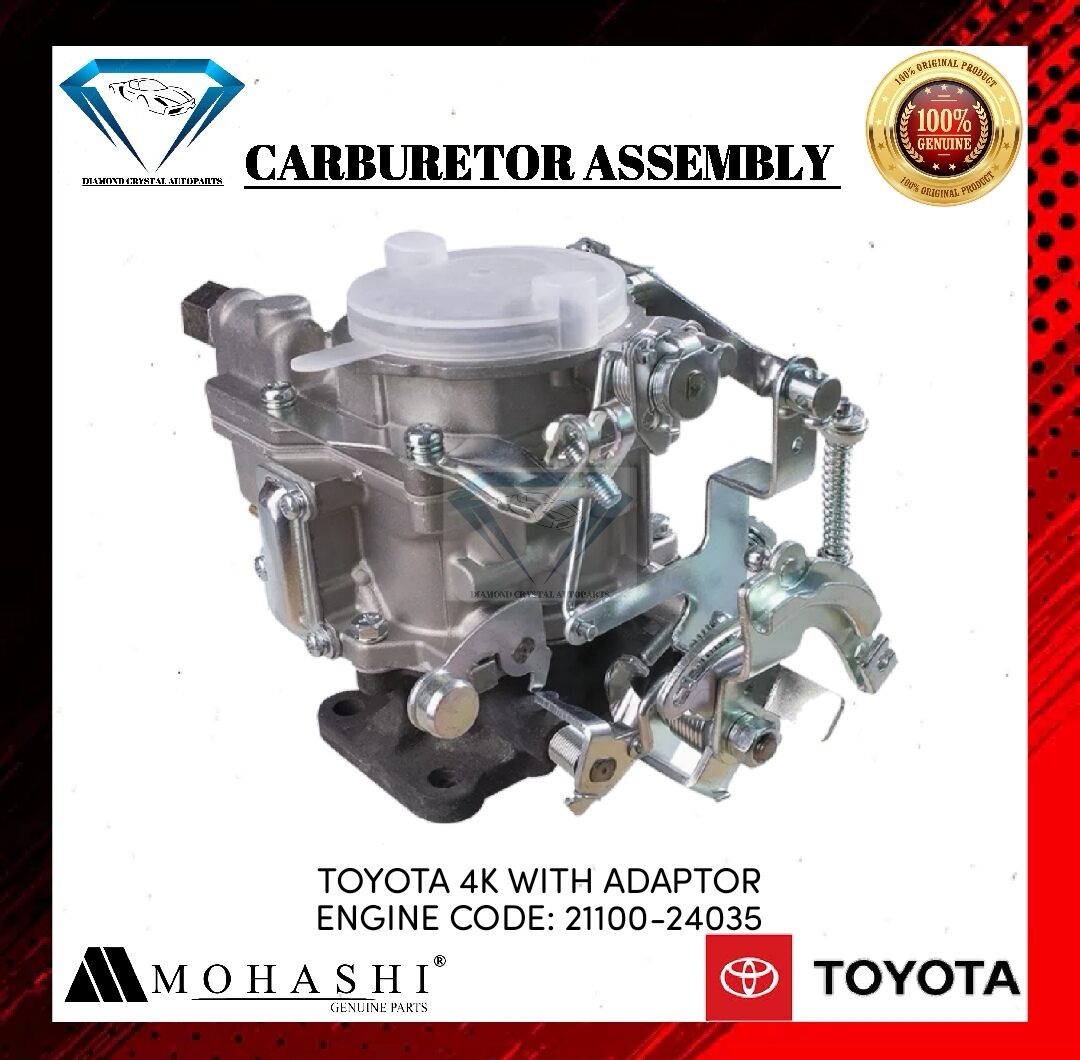 Carburetor Assembly Toyota K With Adaptor Engine Code