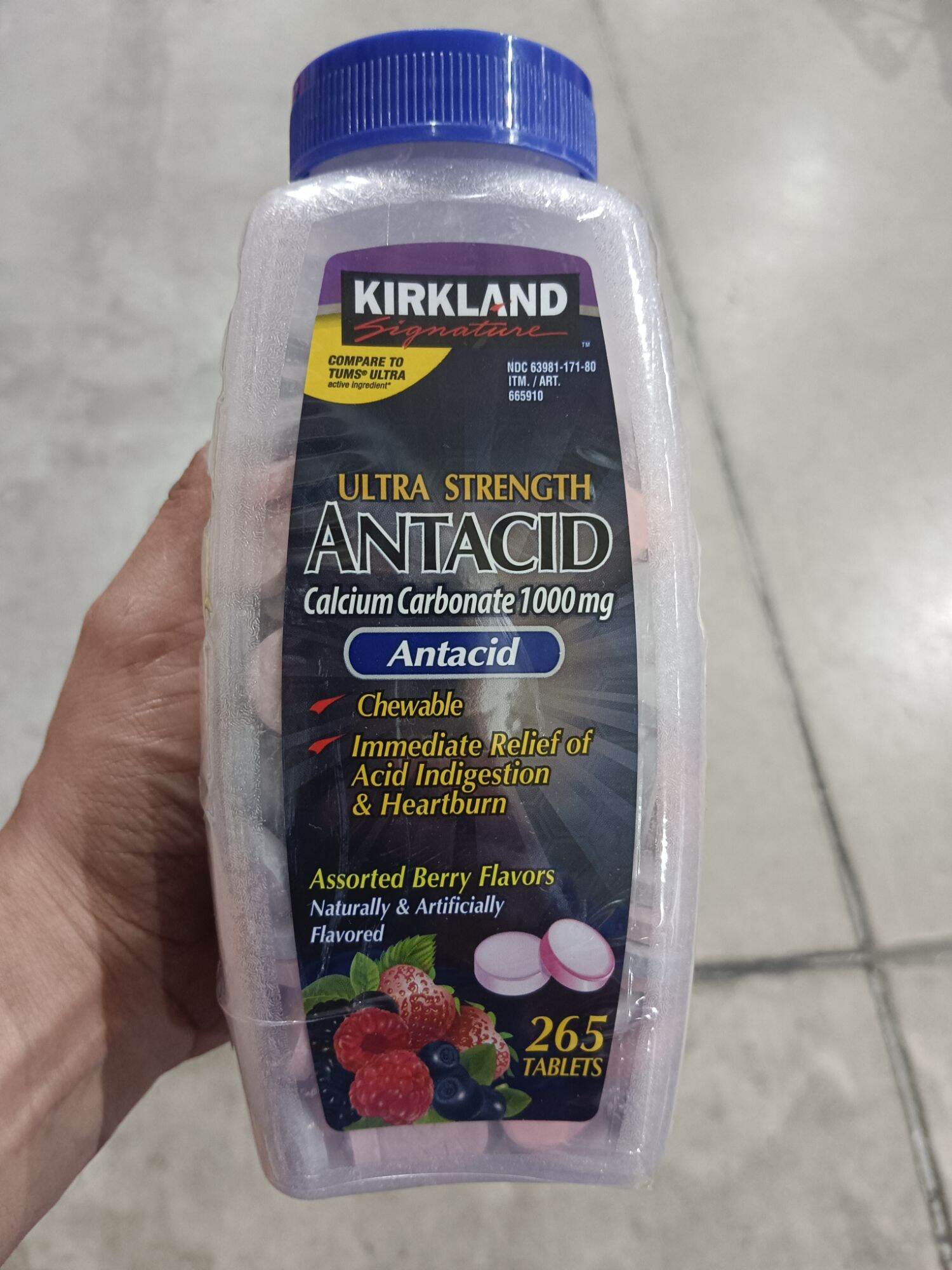 KIRKLAND SIGNATURE ULTRA STRENGTH ANTACID CALCIUM CARBONATE ASSORTED