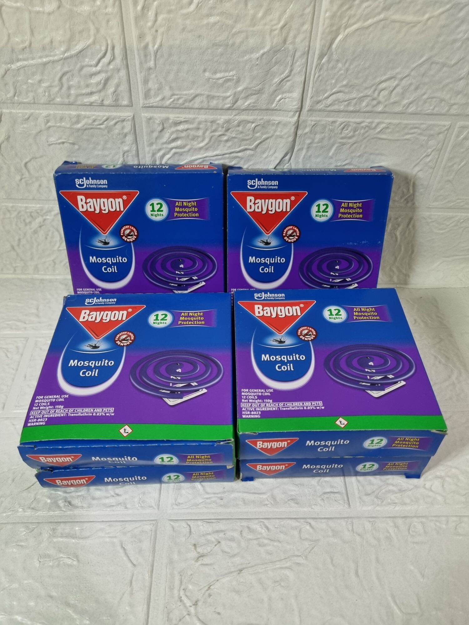 Box Of 6 Baygon Mosquito Coil Katol Anti Dengue 12 Coils 150g