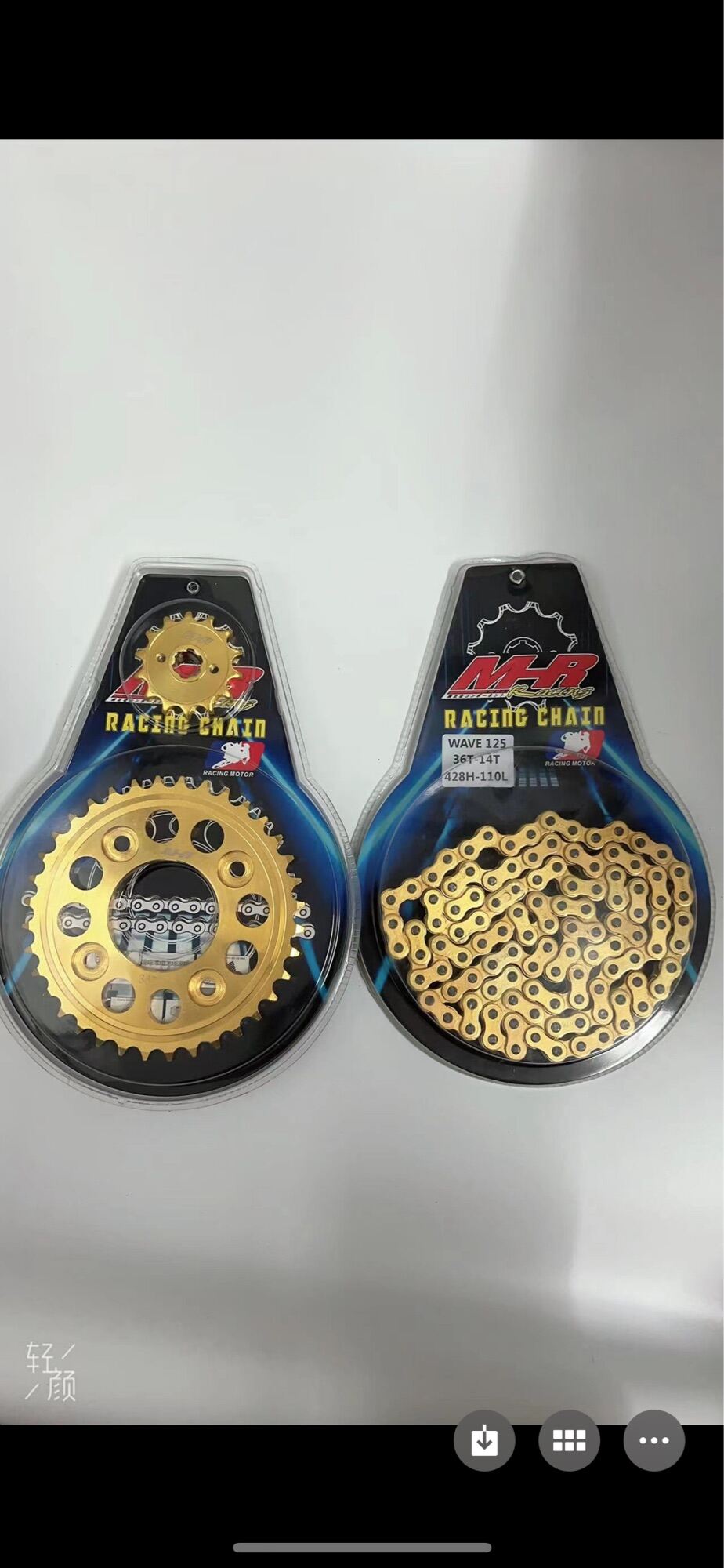 Mhr Chain Sprocket Set Gold Xrm W125 14t 34t 428h110 Lazada PH