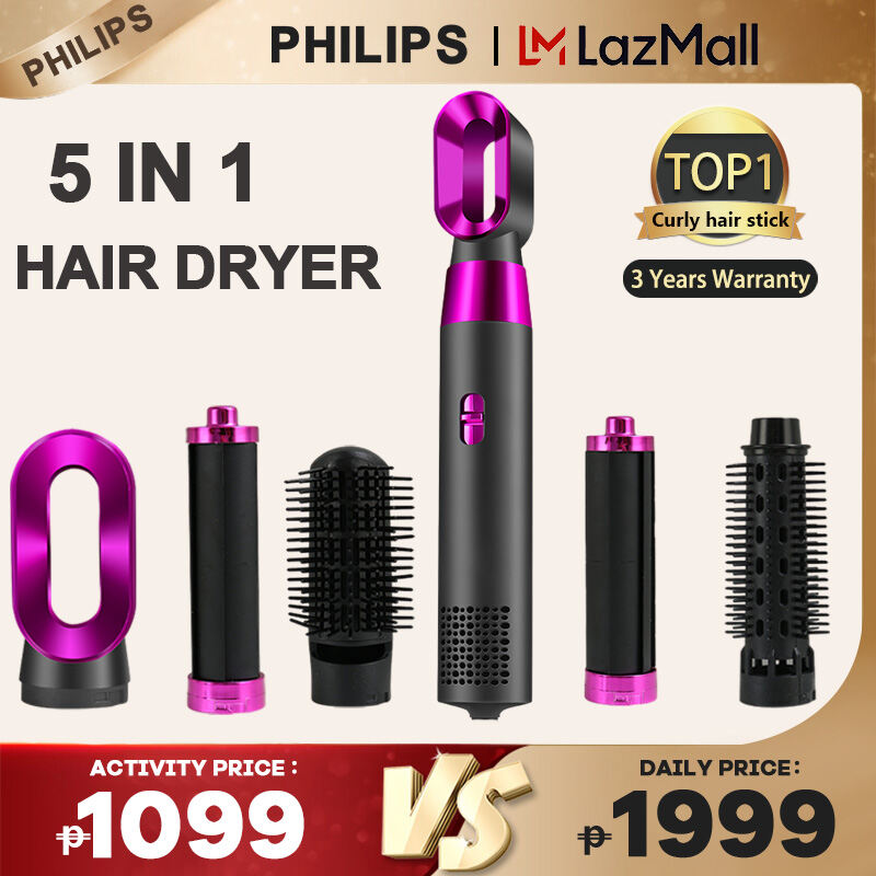 Philips In Electric Blow Dryer Comb Hair Curling Wand Negative Ion