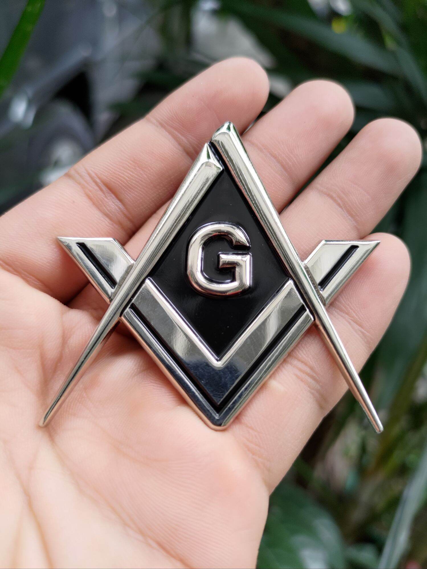 Masonic Emblem Chrome Mason Emblem Inches Lazada Ph