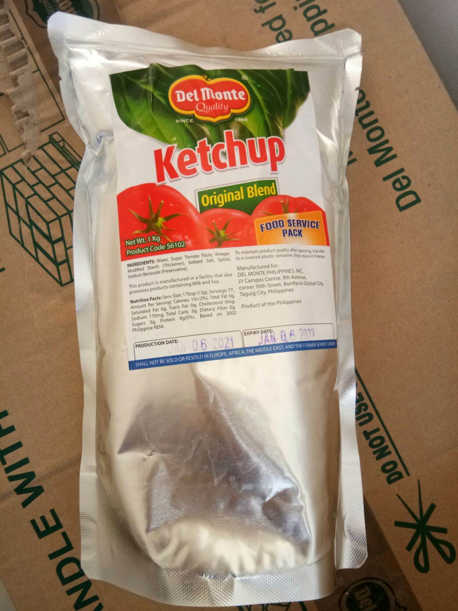 1kg Del Monte Original Blend Ketchup Lazada PH