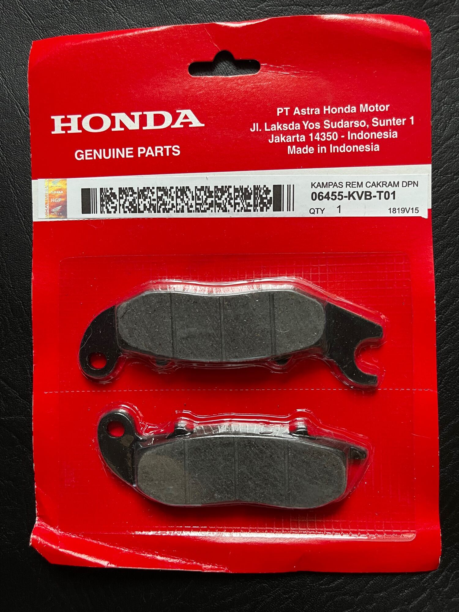 Honda Brake Pad For Pcx Adv Front And Rear Lazada Ph