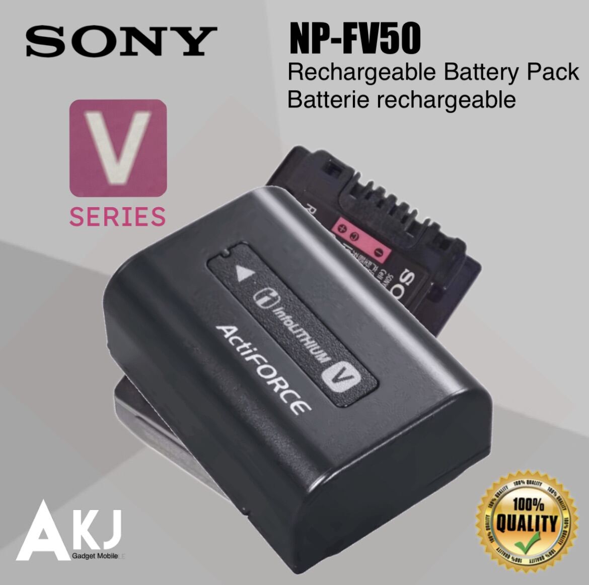 Original Sony Np Fv V Series Info Lithium Battery Pack Mah