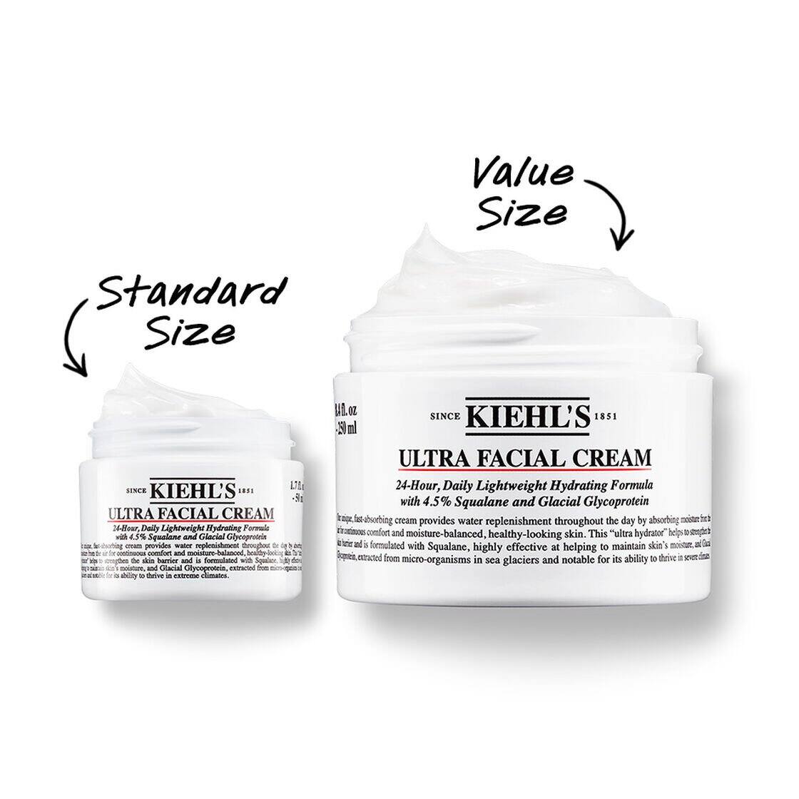 Kiehl S 125ml Ultra Facial Refillable Moisturizers Cream With Squalane