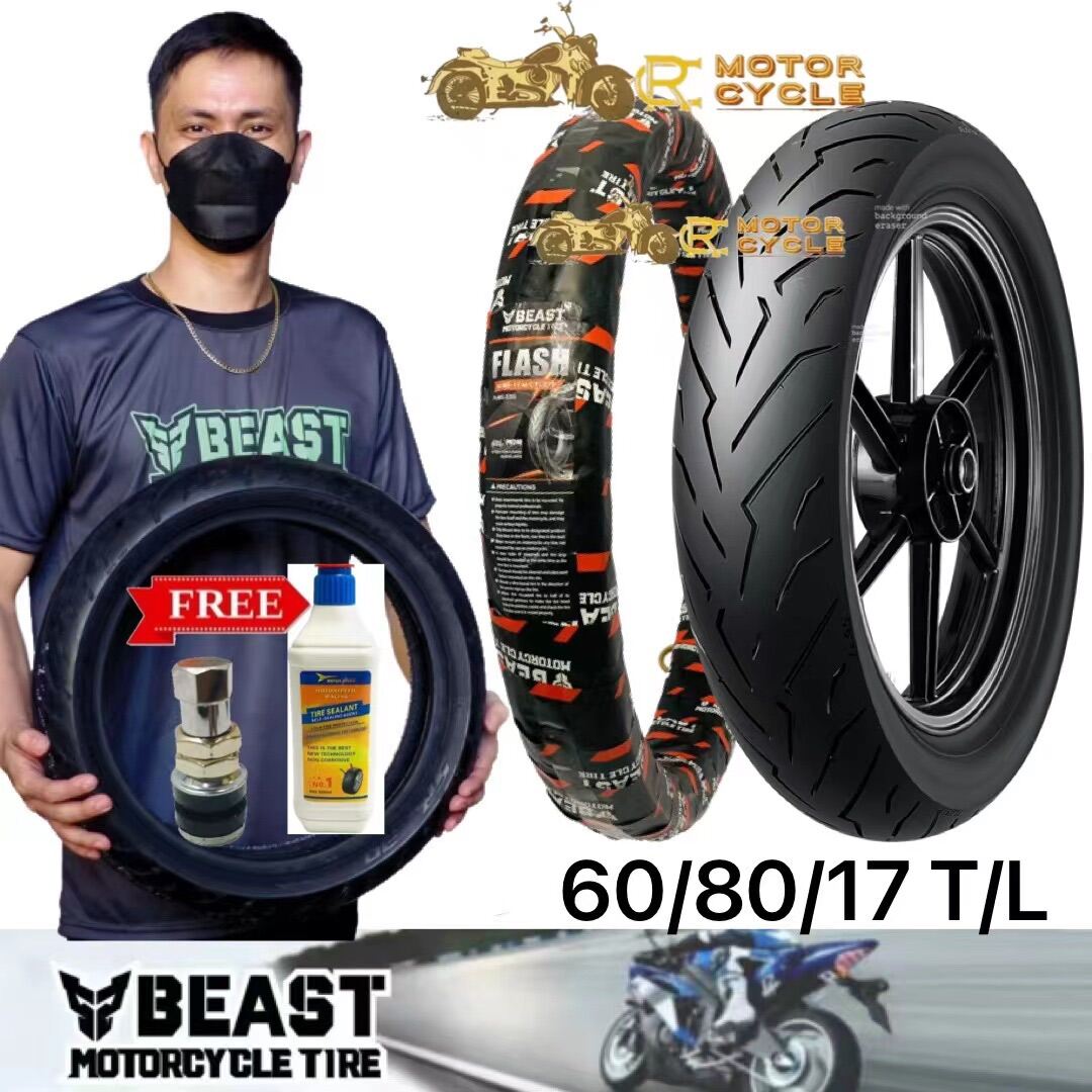 BEAST FLASH P6240 TUBELESS TIRE BY 14 For Motorcycle Lazada PH