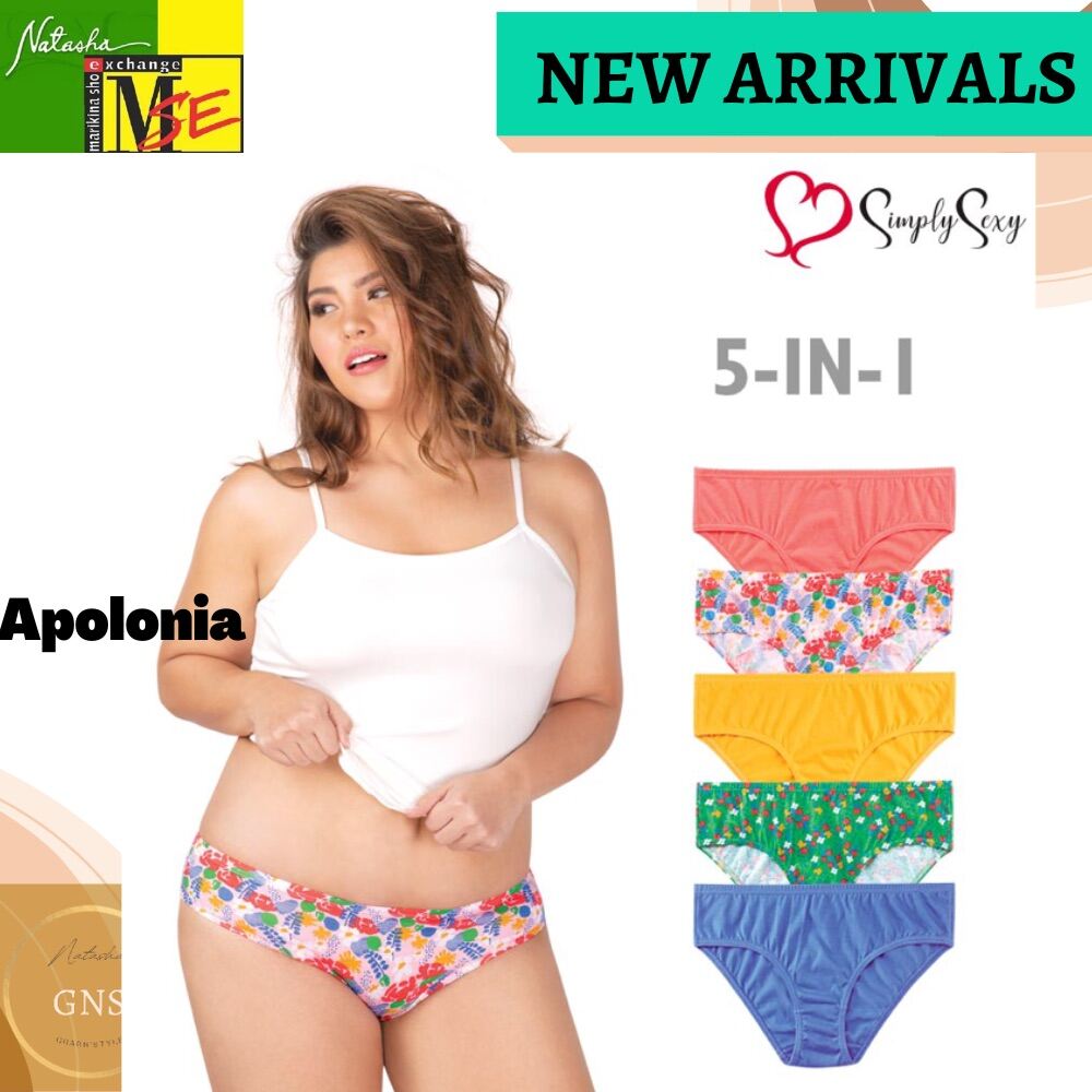 Natasha ANDRIZA APOLONIA Plus Size 5 In 1 Bikini Panty Lazada PH