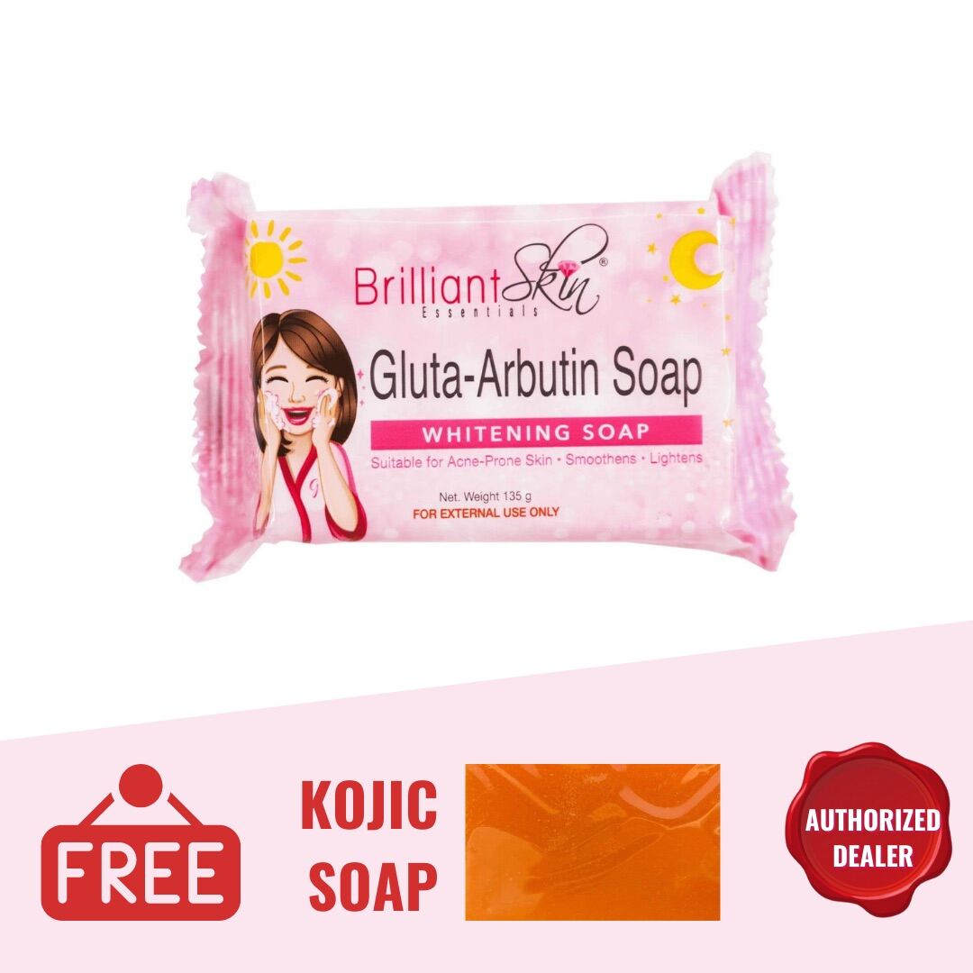 BRILLIANT GLUTA ARBUTIN SOAP 135G WITH FREEBIE Lazada PH