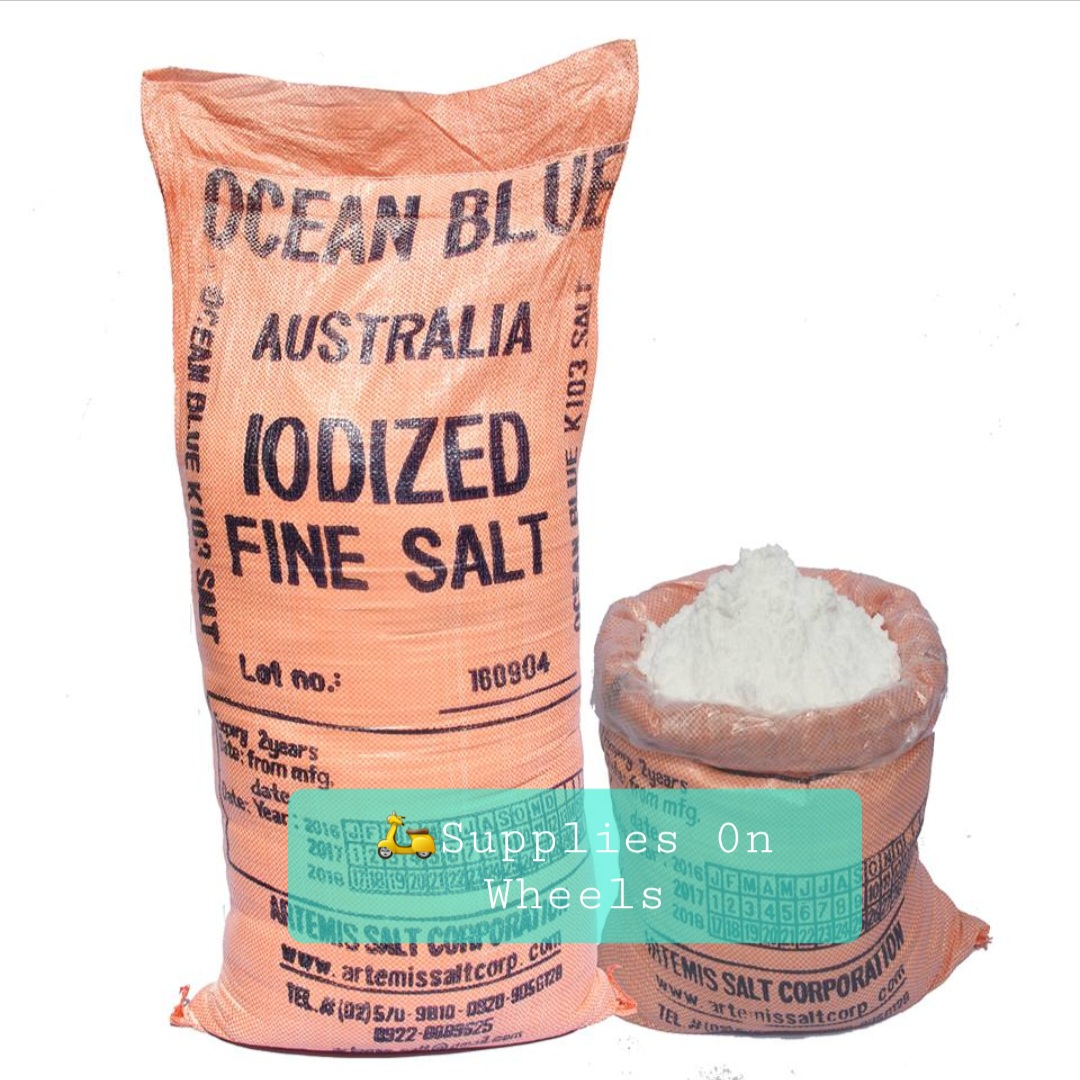 OCEAN BLUE FINE SALT INDUSTRIAL IODIZED 1kg 500g Lazada PH