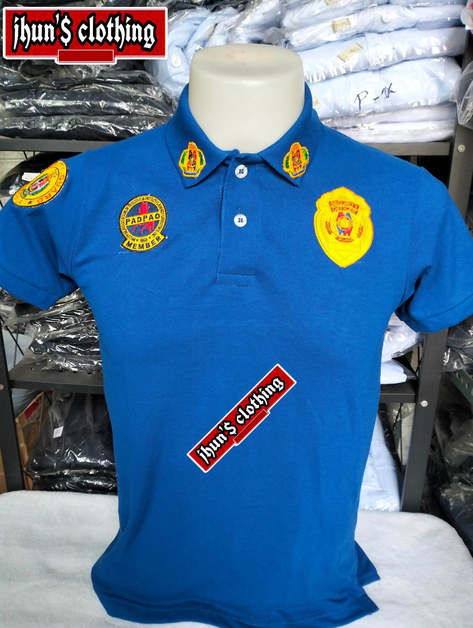 Security Officer Polo Shirt Complete Embroidery Patch Lazada Ph