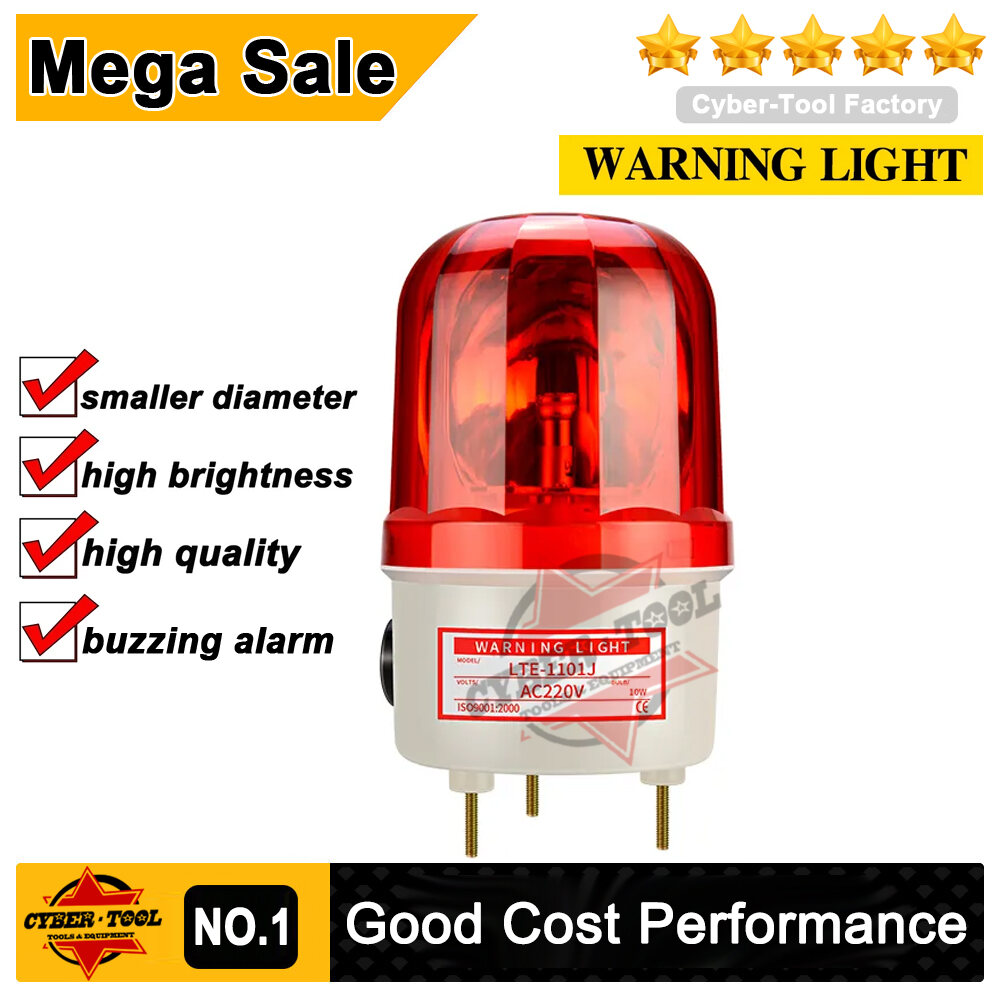 Led Strobe Signal Warning Buzzer Light Warning Lamp Sound Indicator