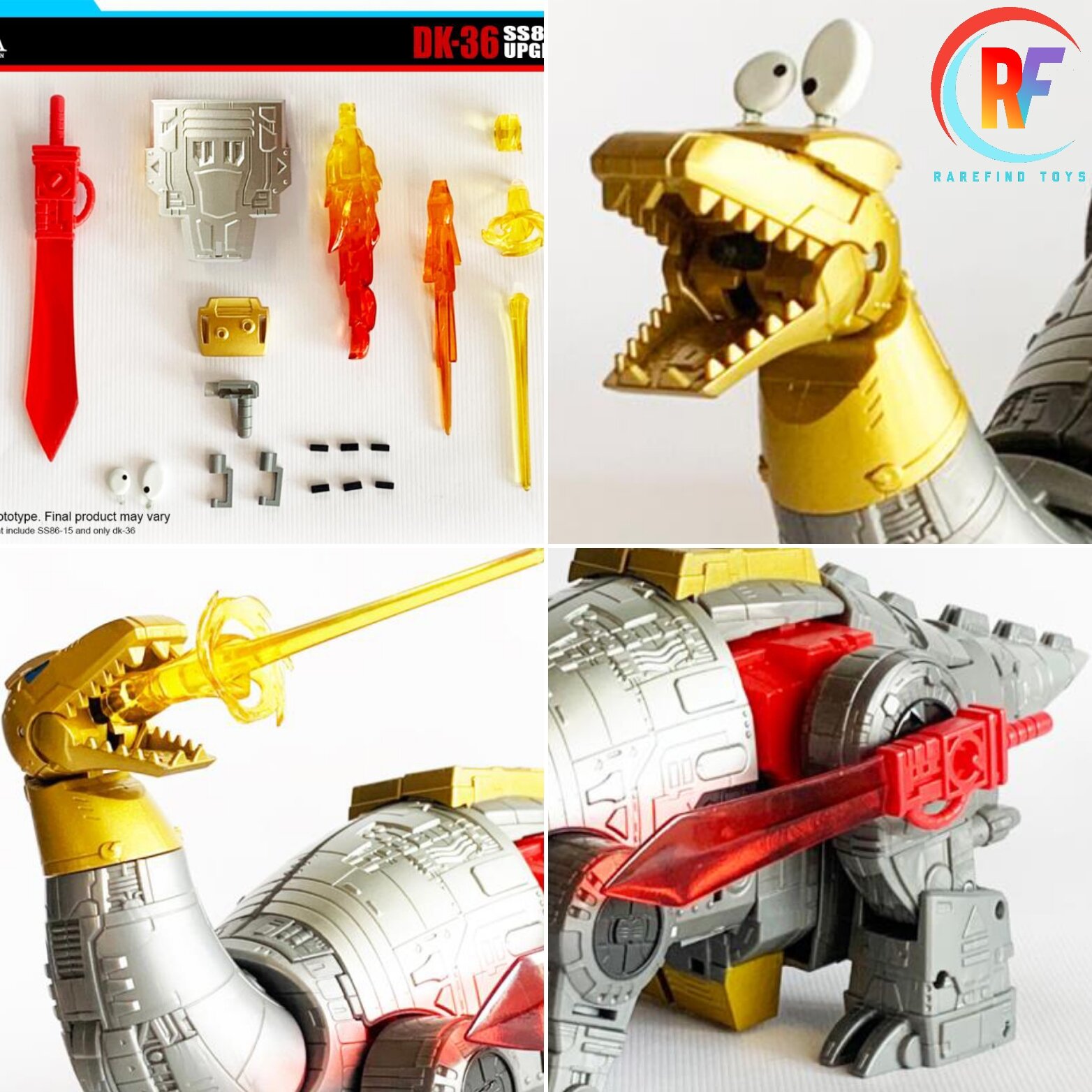 DK 36 Upgrade Kit For SS86 Dinobot Sludge Action Figure Sold