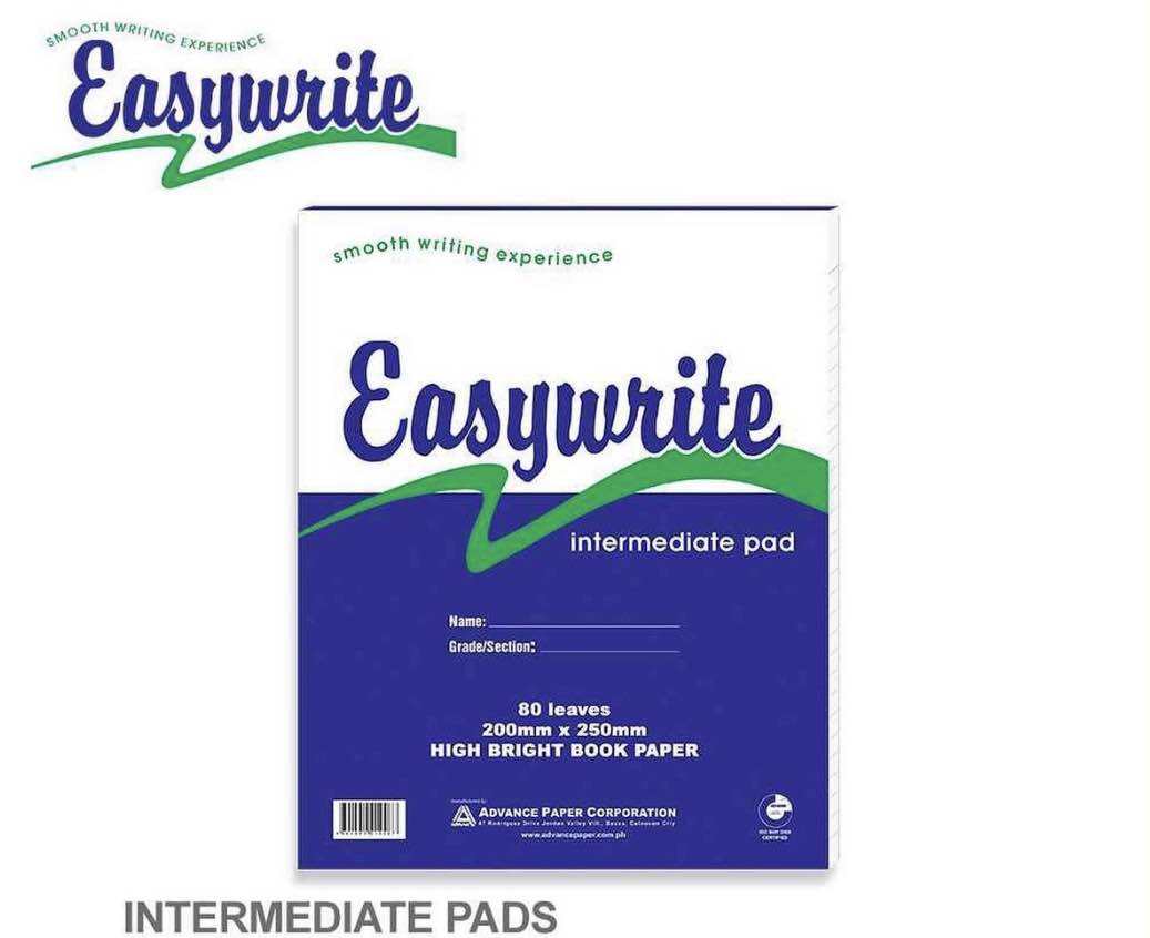 Intermediate Pad Paper Pc Lazada Ph