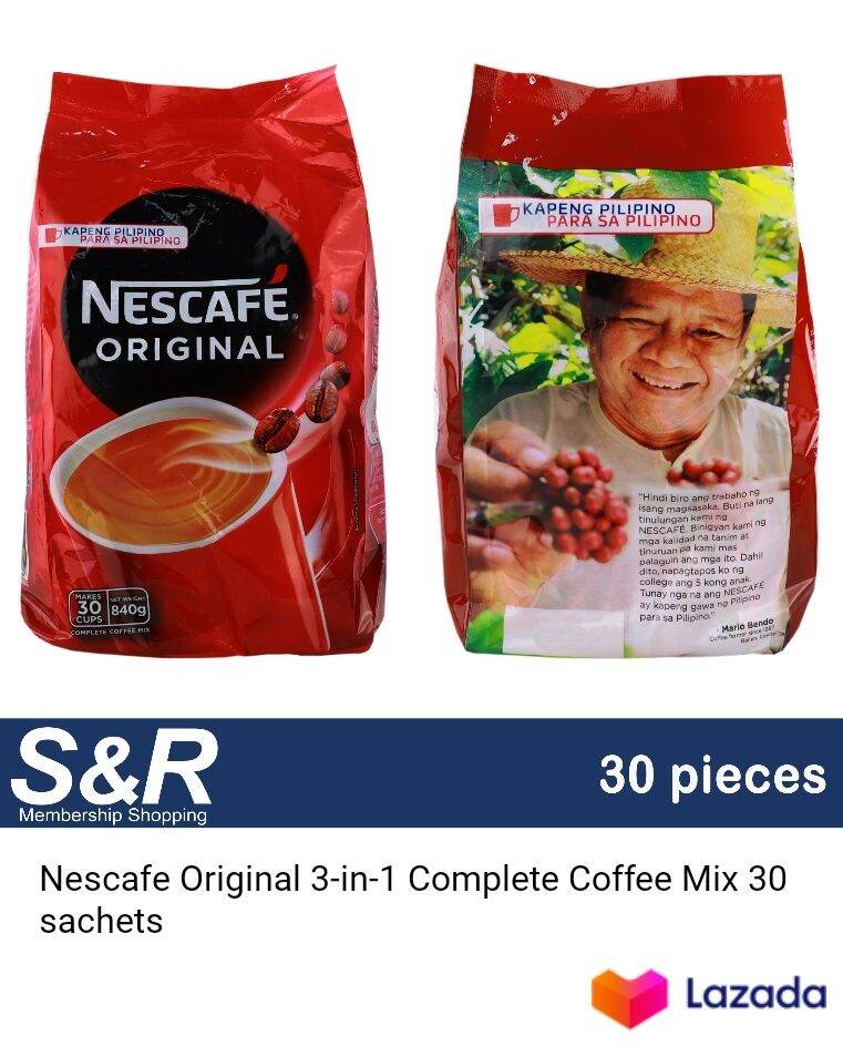 Nescafe Original In Complete Coffee Mix Sachets Lazada Ph