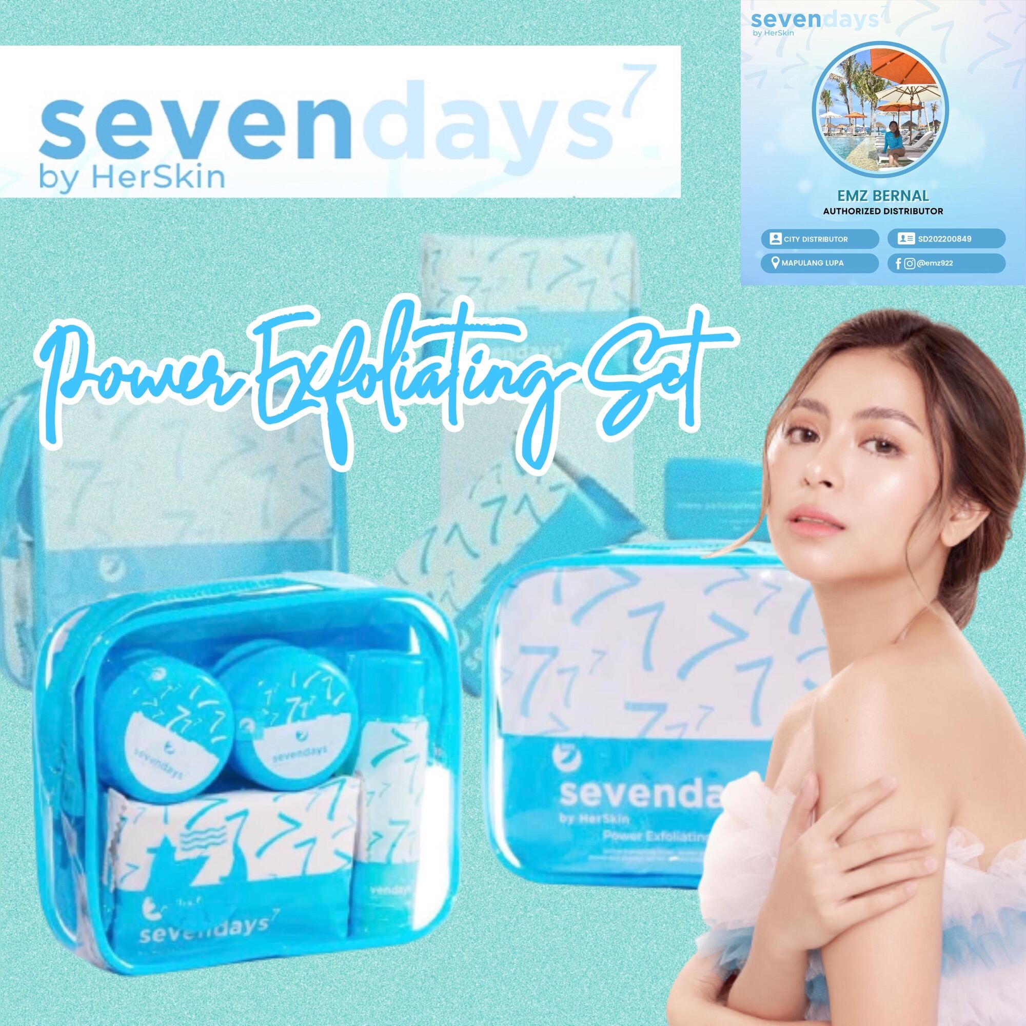 Sevendays By Her Skin Power Exfoliating Set Lazada Ph