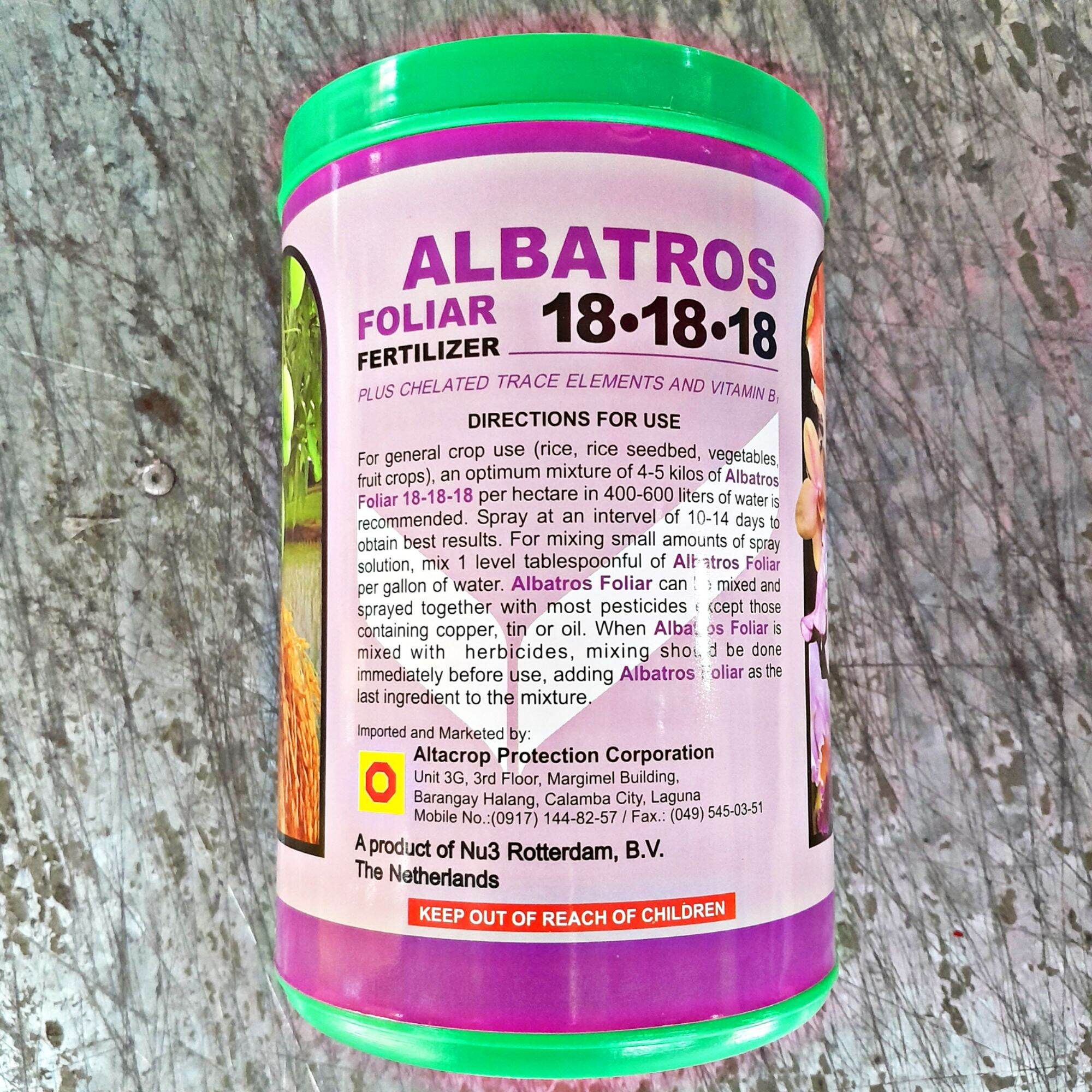 ALBATROS 18 18 18 FOLIAR FERTILIZER 1 KILO ALTACROP PROTECTION CORP