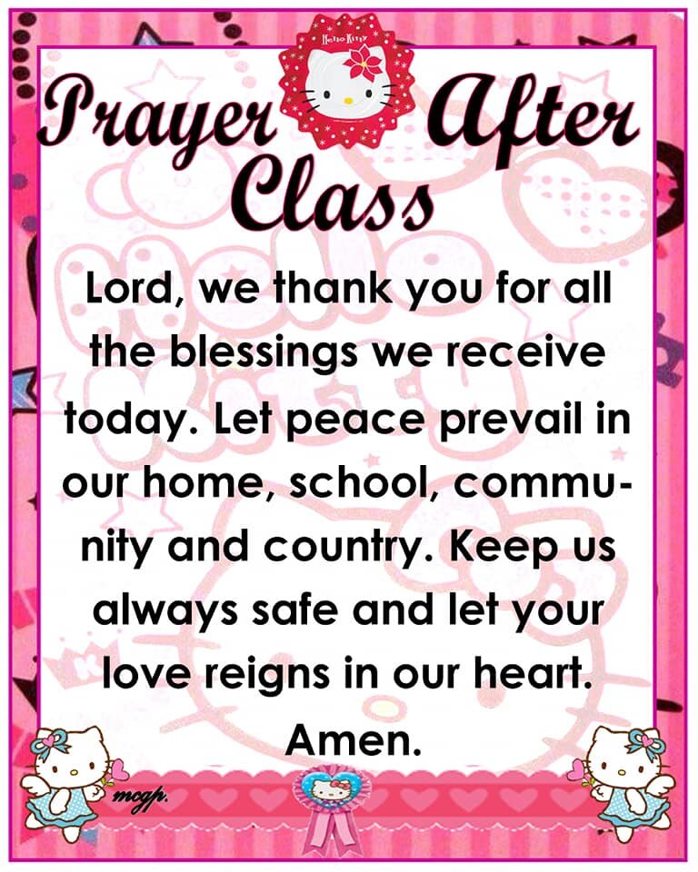 Prayer Before And After Class A Laminated Lazada Ph