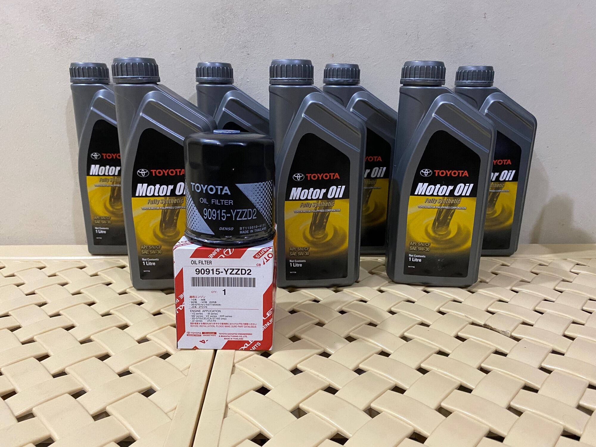 Toyota Fully Synthetic 5W 30 7Liters With Original Toyota Oil Filter