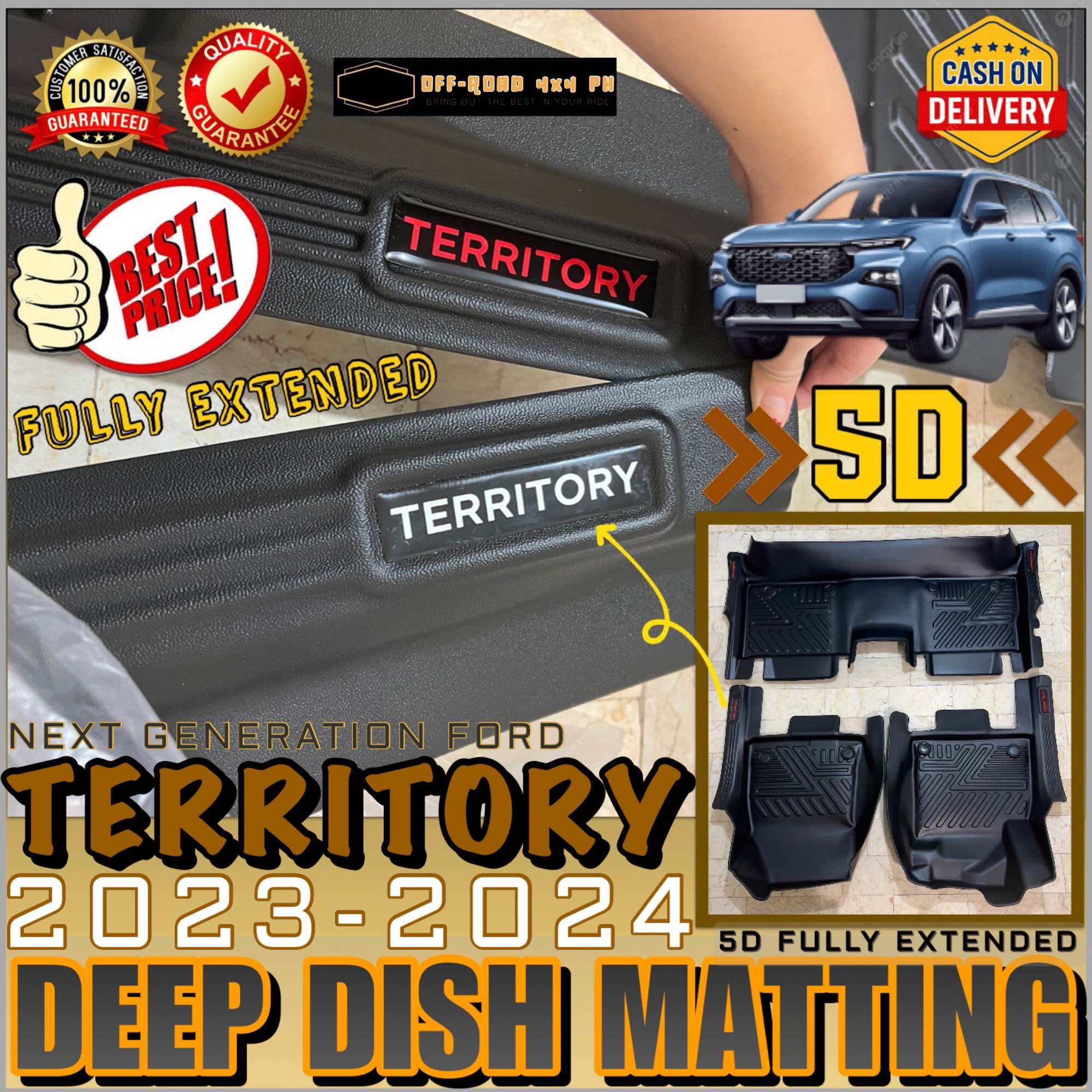 Ford Territory D Deep Dish Matting Fully Extended Next