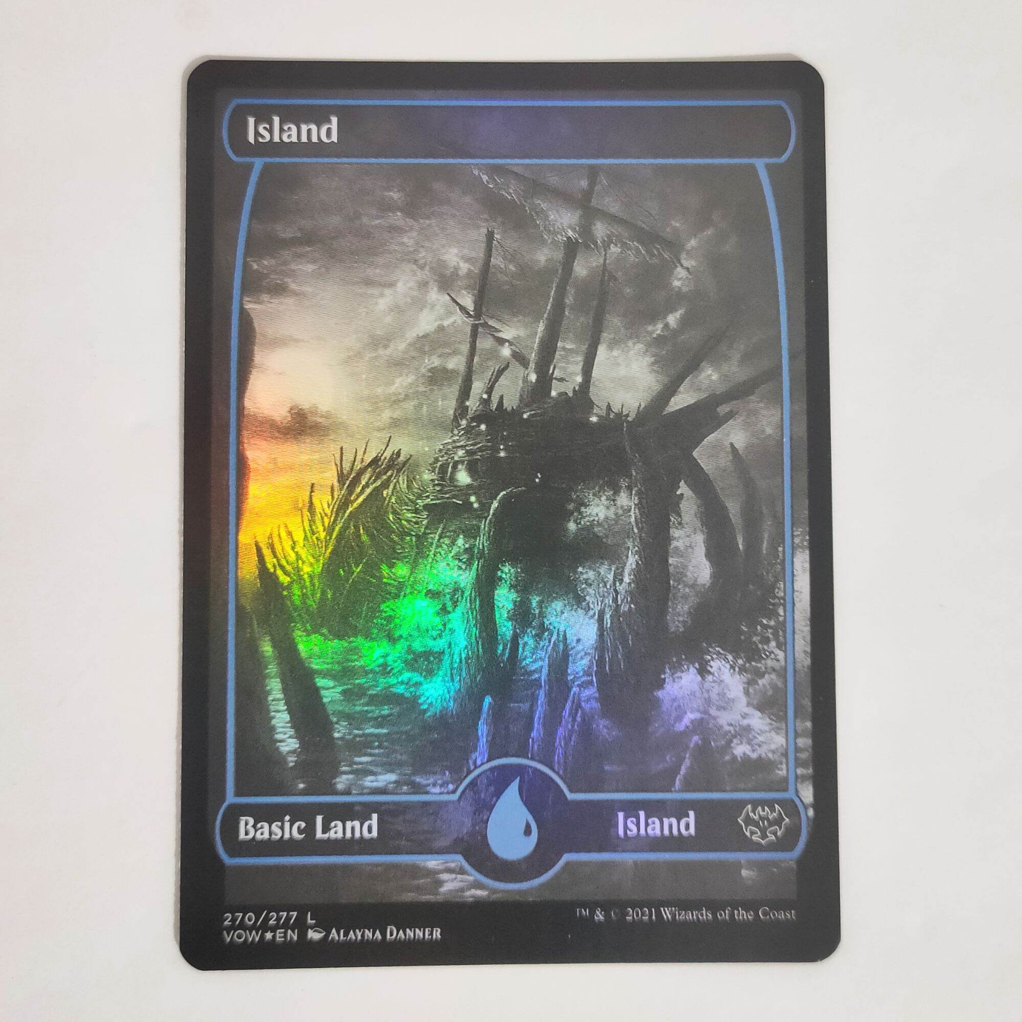 Mtg Card Foil Island Basic Land Innistrad Vow Mid Magic The Gathering