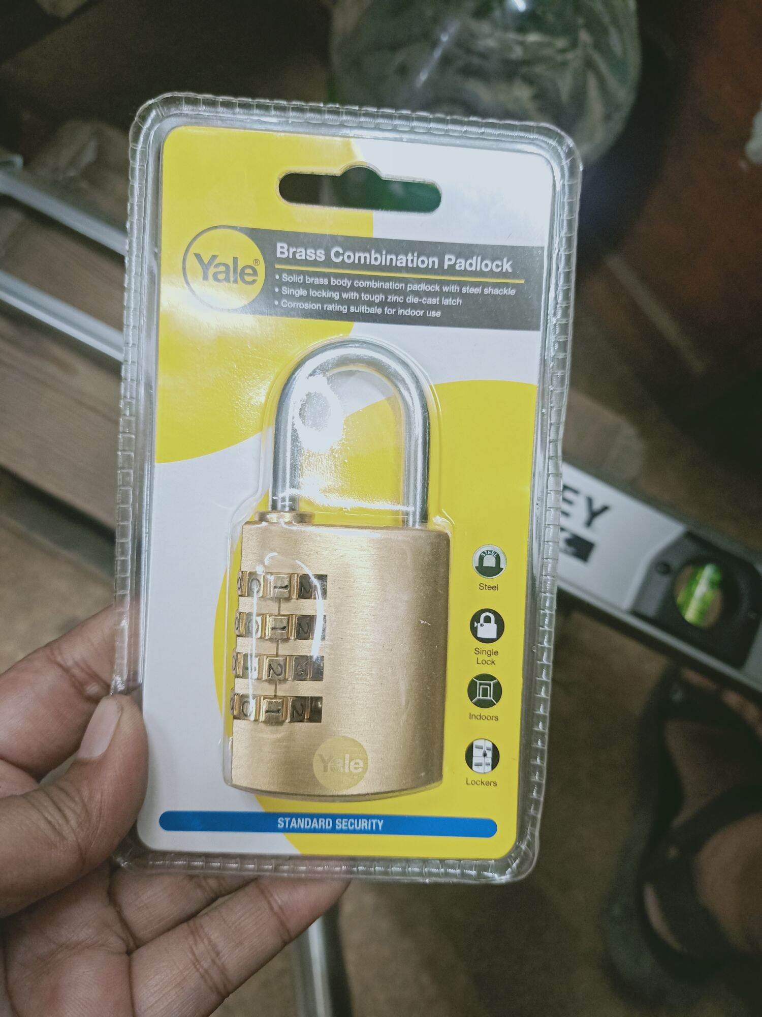 YALE PADLOCK SOLID BRASS BODY PADLOCK YALE COMBINATION PADLOCK