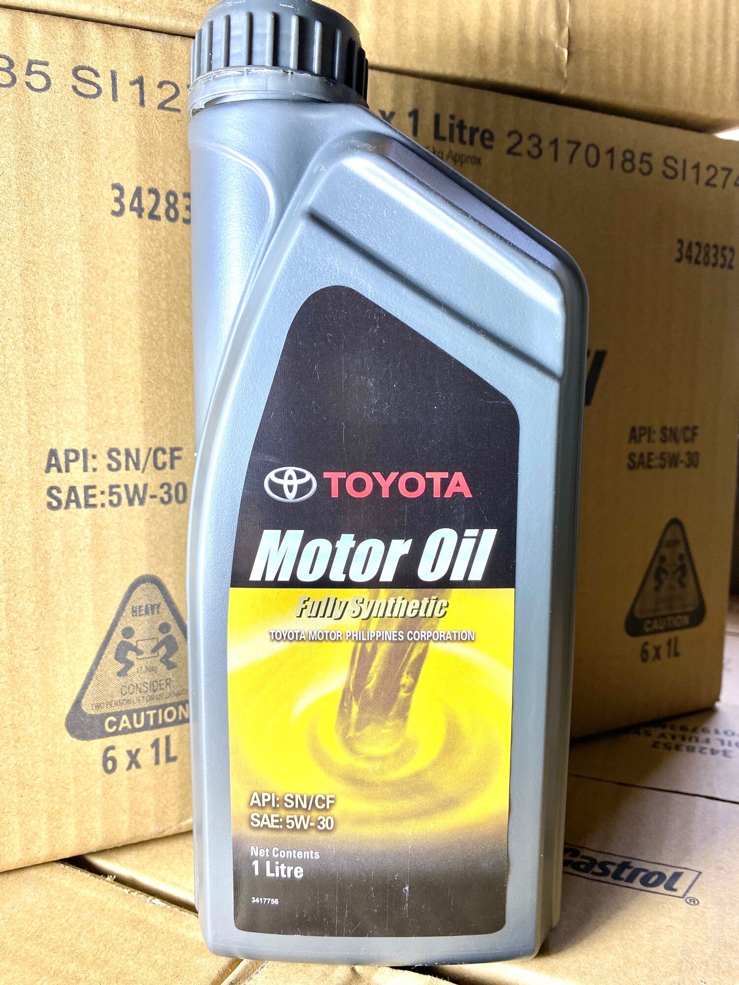 Toyota Motor Oil Fully Synthetic L Api Sn Cf Sae W Lazada Ph