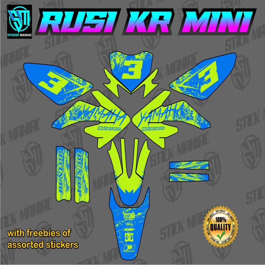 Rusi Kr Mini Decals Sticker Laminated Lazada Ph