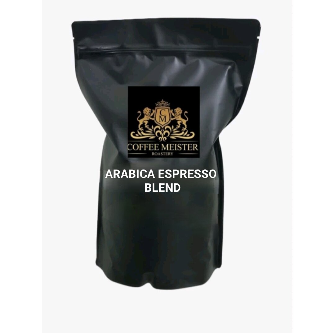 Arabica Robusta Espresso Blend Roasted Coffee Beans Kg Medium Dark