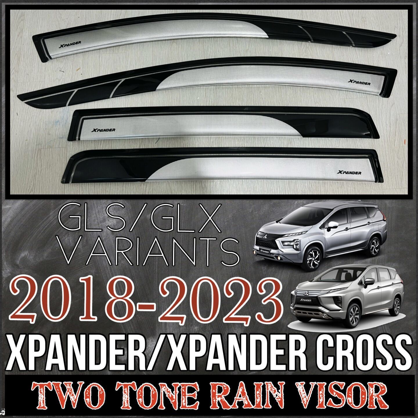 Mitsubishi Xpander Xpander Cross Rain Visor Two Tone